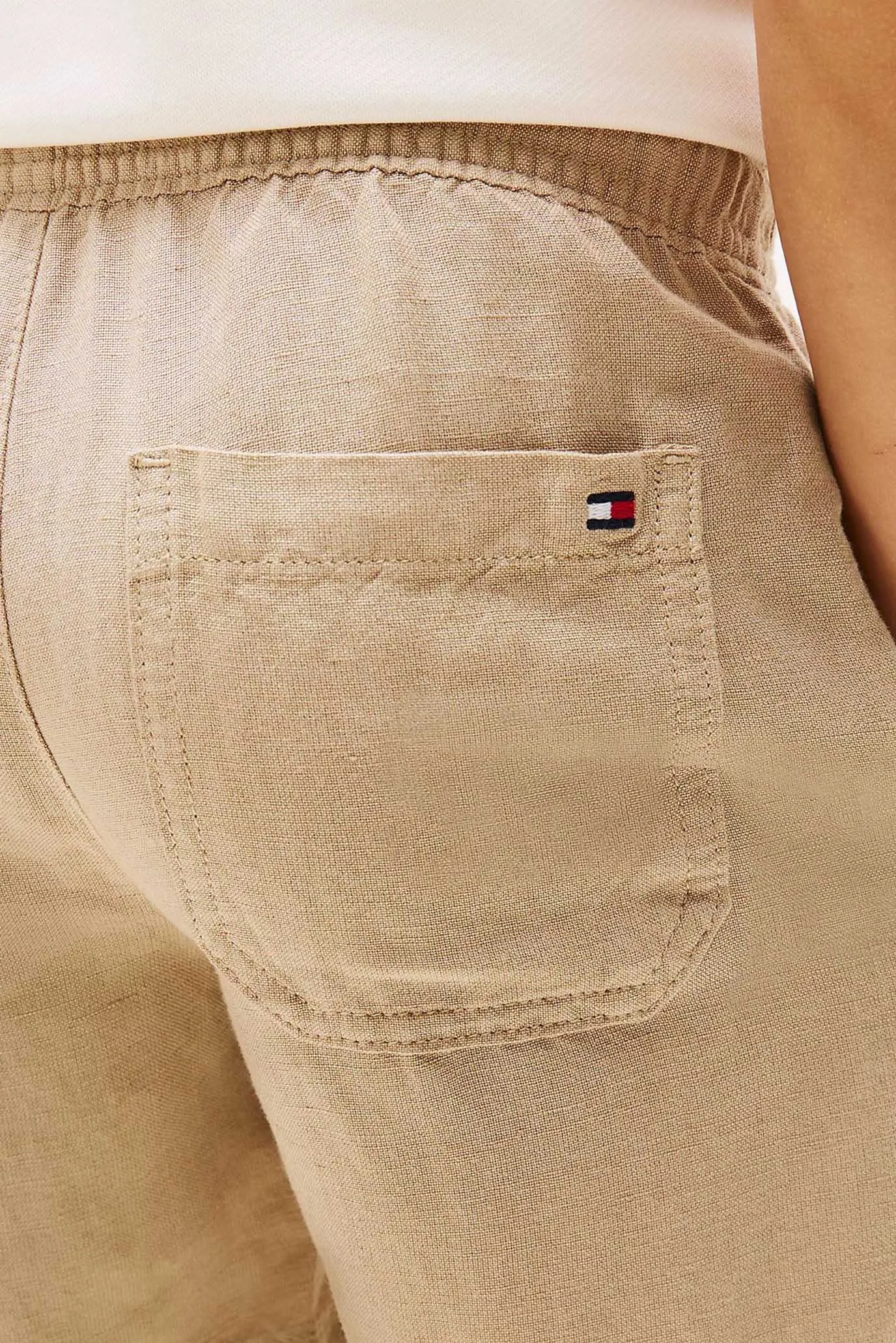 Дитячі бежеві лляні шорти 4