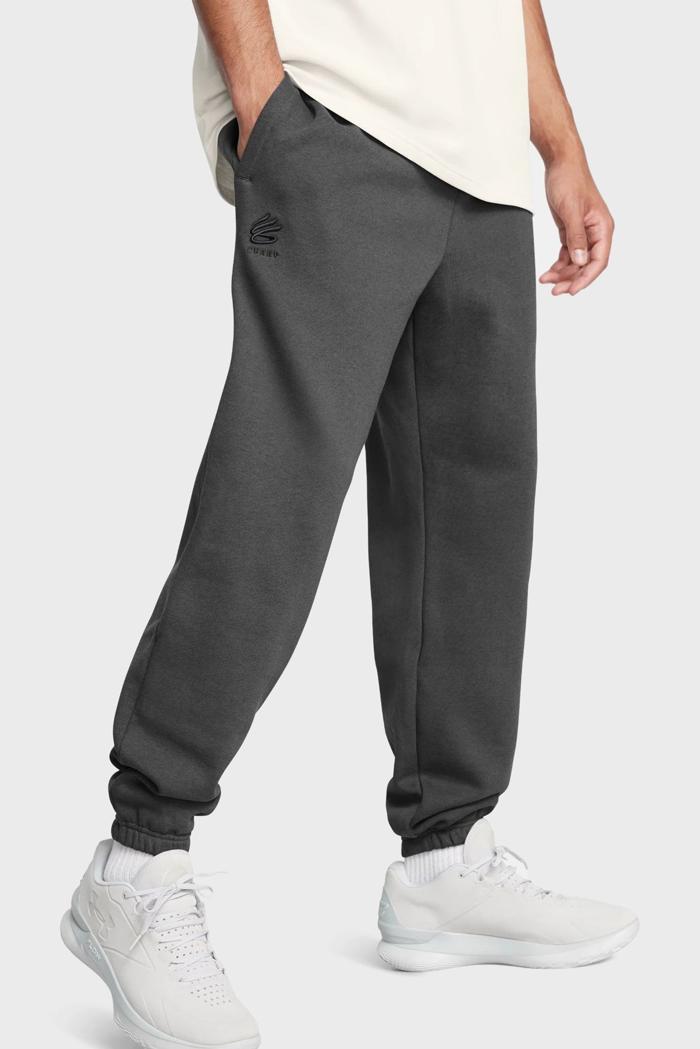 Мужские темно-серые спортивные брюки Curry Splash Jogger Серый M Under Armour 1387097-025 Мужские темно-серые спортивные брюки Curry Splash Jogger Серый M Under Armour 1387097-025