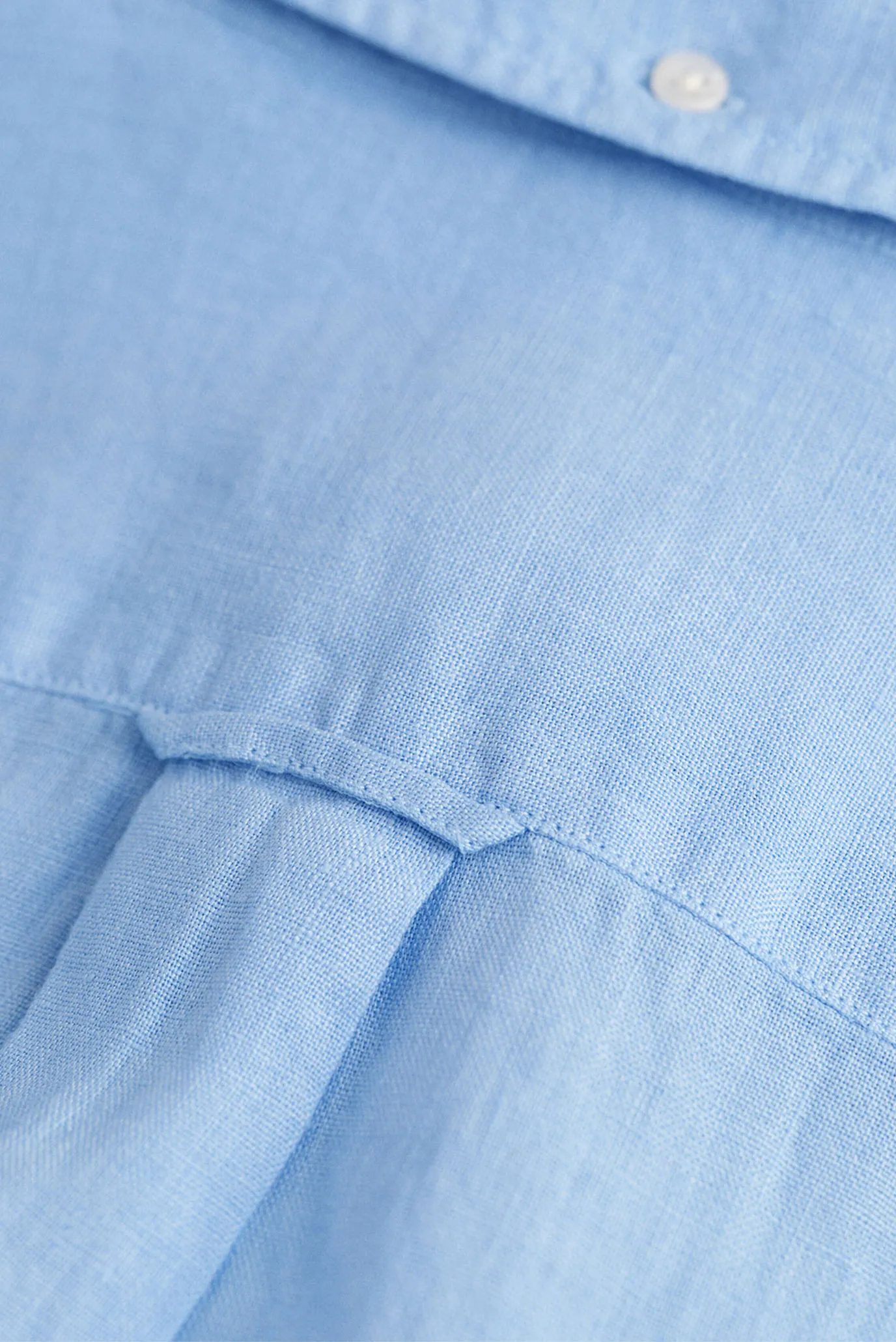 Мужская голубая льняная рубашка REG GMNT DYED LINEN 9