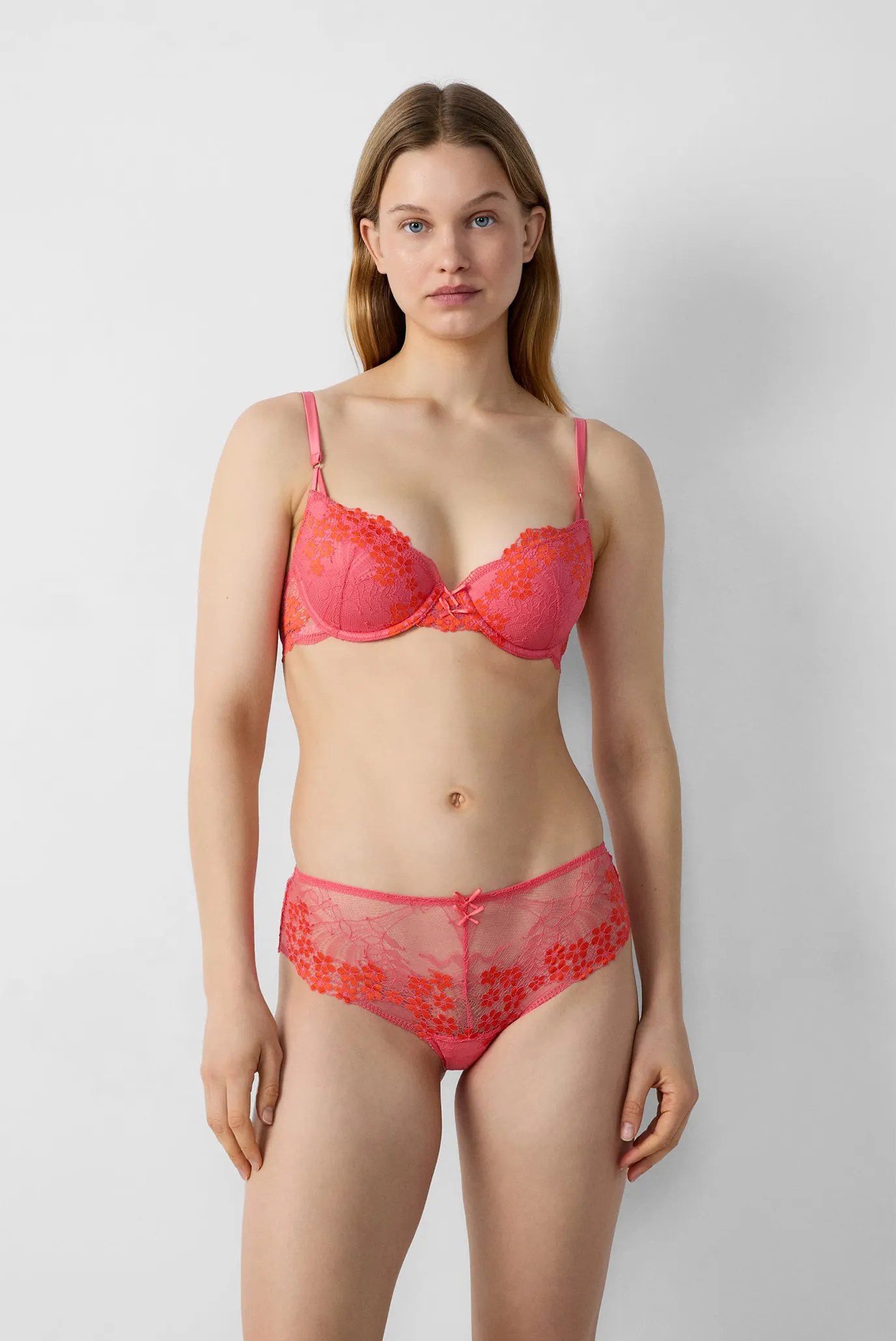 Женский коралловый бюстгальтер с тонкой чашкой SOMPTUEUSE 5