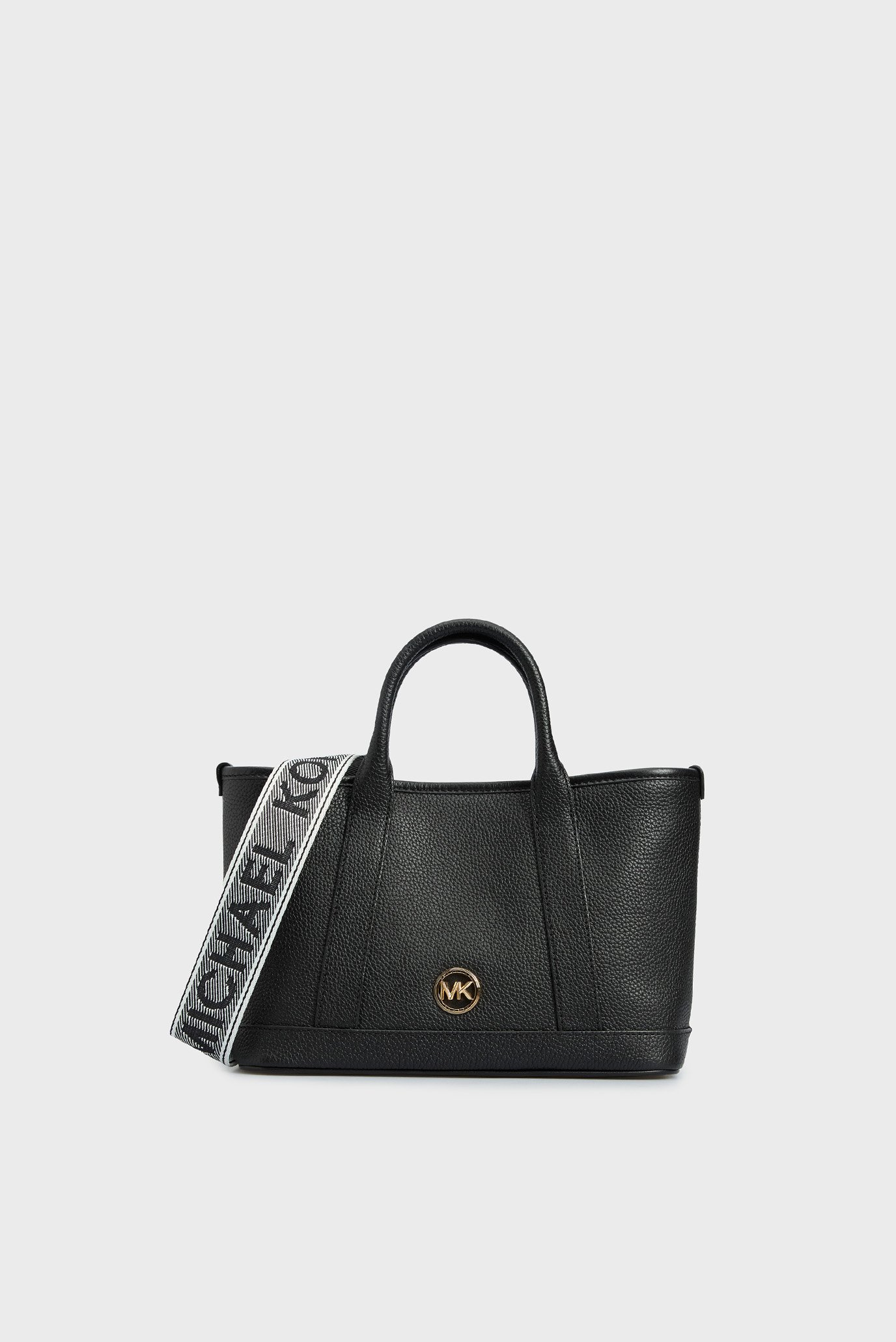Жіноча чорна шкіряна сумка LUISA SM SATCHEL 1