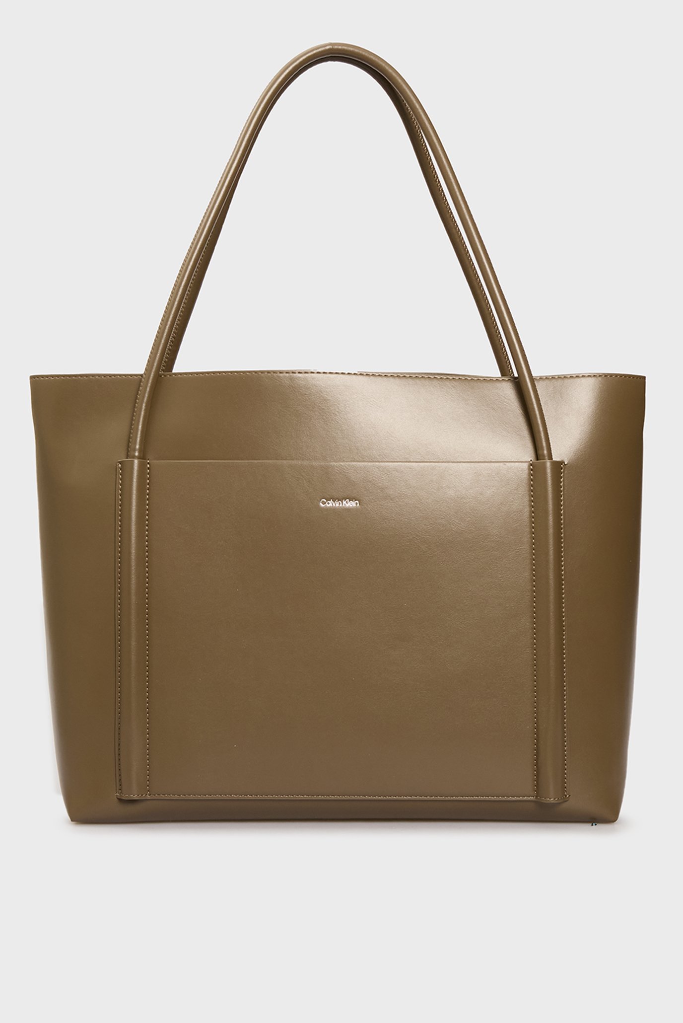 Женская оливковая сумка CK LINN LARGE SHOPPER 1