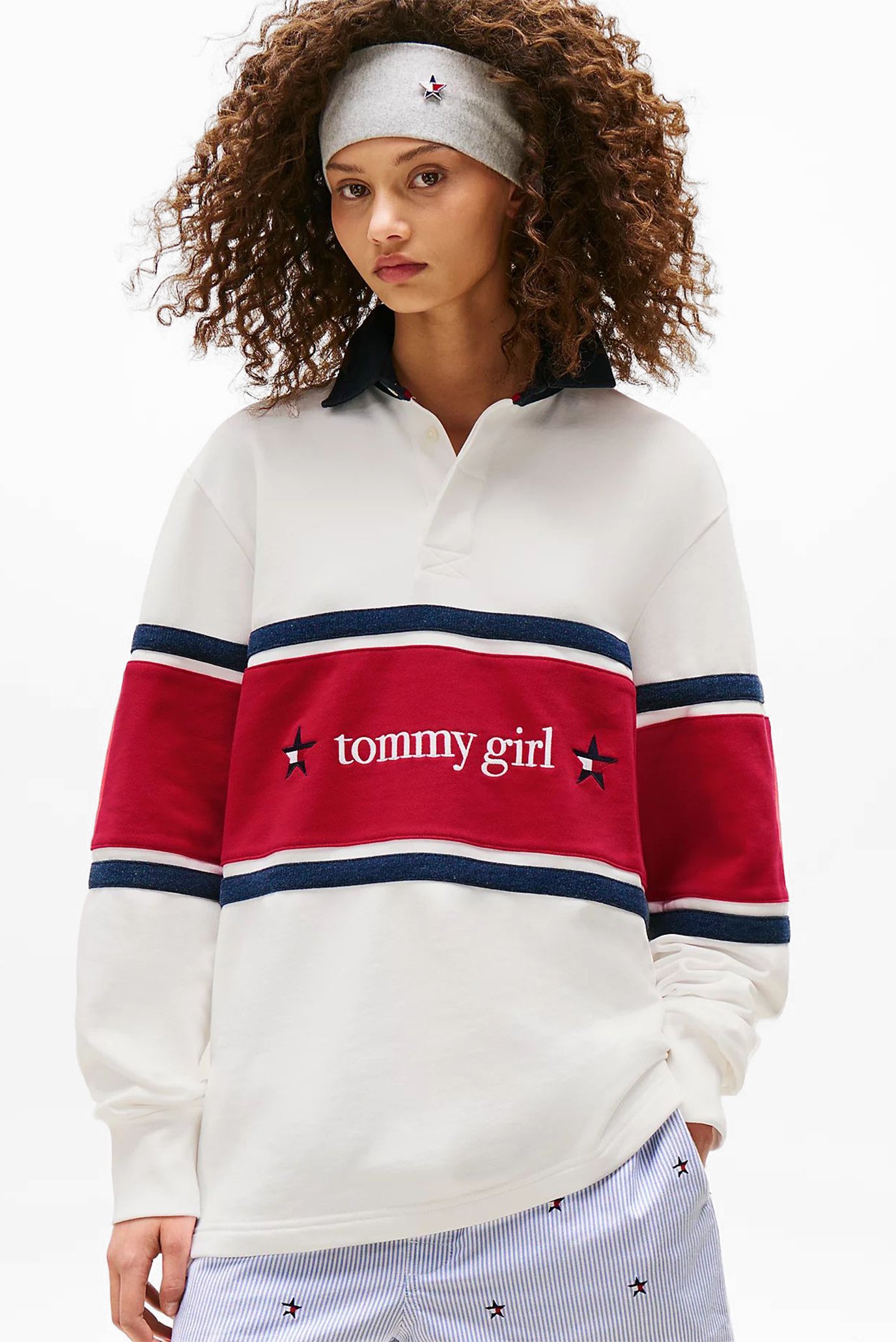 Женская белая спортивная кофта TOMMY GIRL Белый S Tommy Jeans DN0DN00068 Женская белая спортивная кофта TOMMY GIRL Белый S Tommy Jeans DN0DN00068
