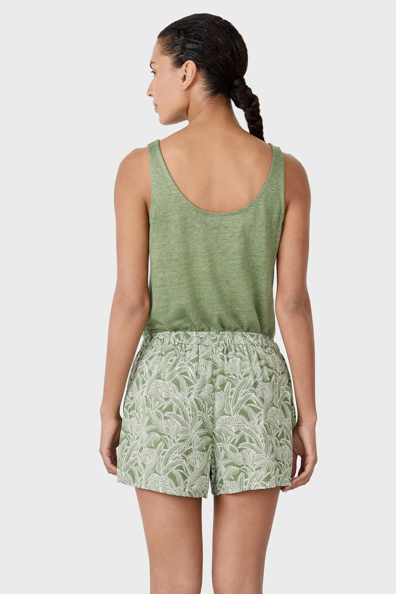 Женские мятные шорты с узором THELMA 2