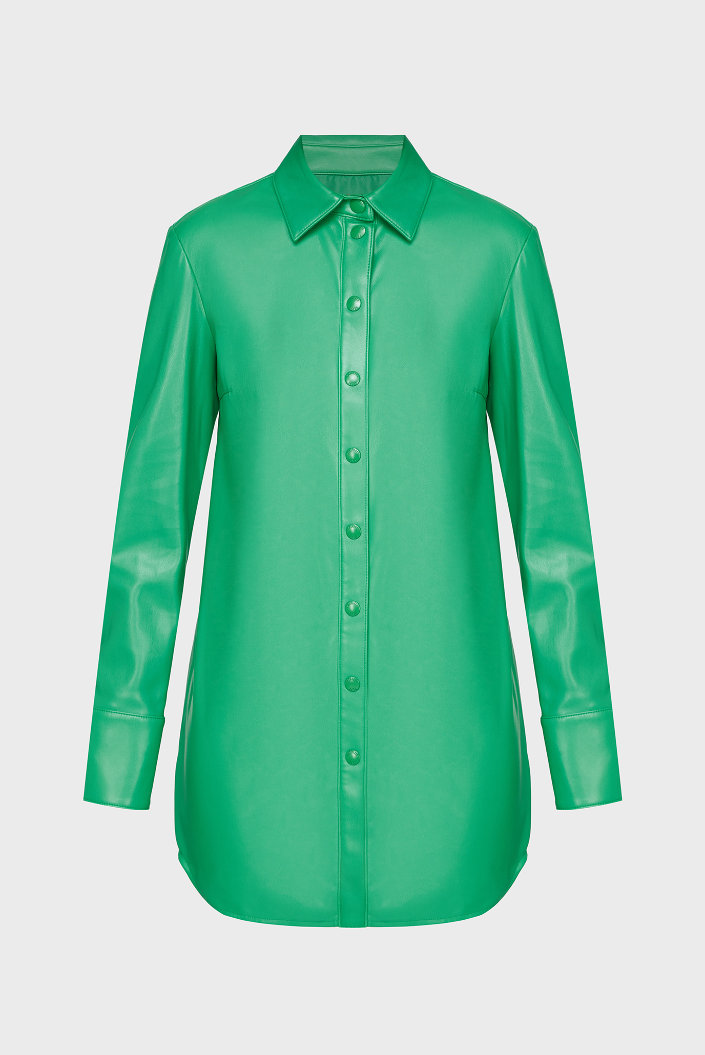 Женская зеленая рубашка 1