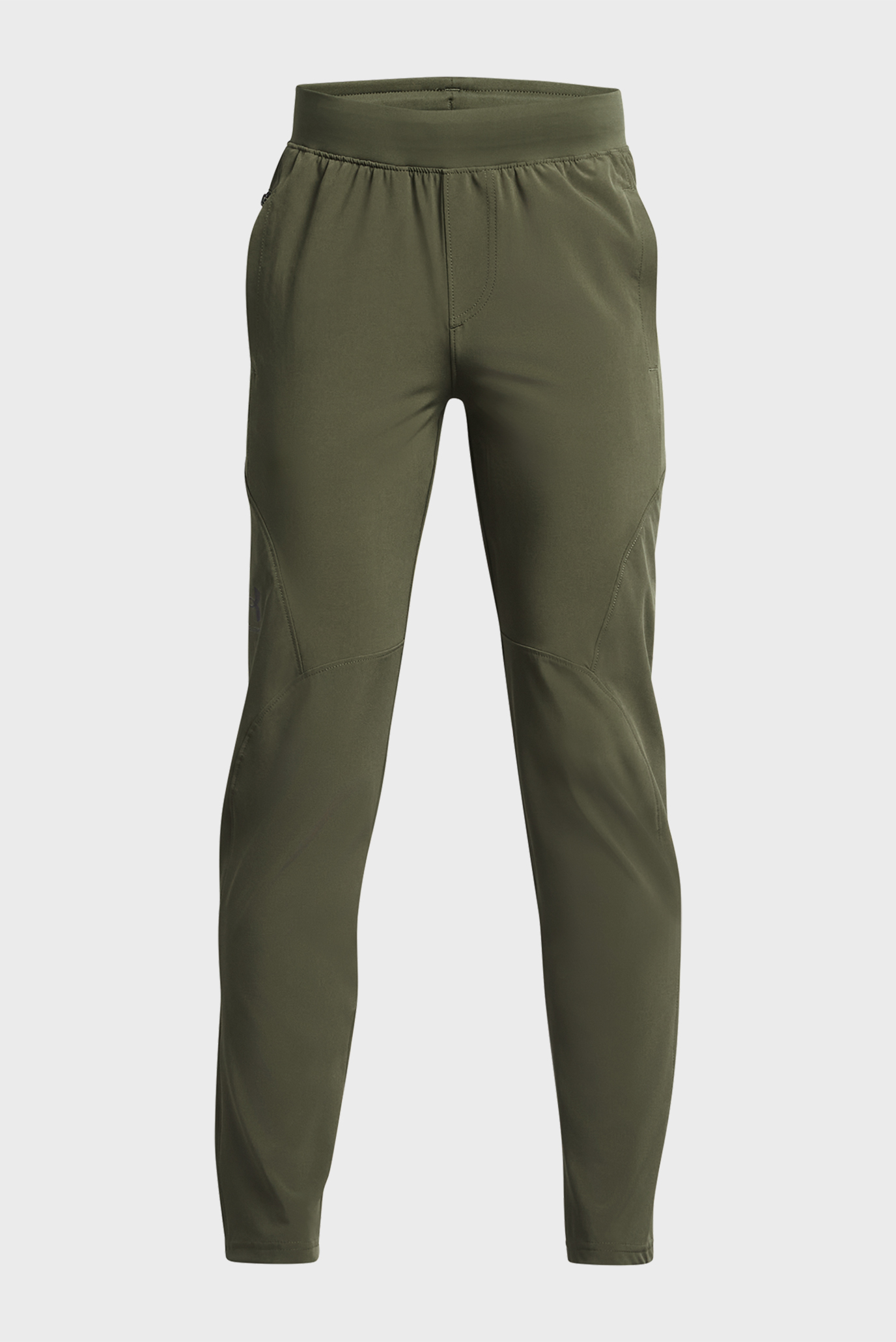 Детские зеленые спортивные брюки UA Unstoppable Tapered Pant 1