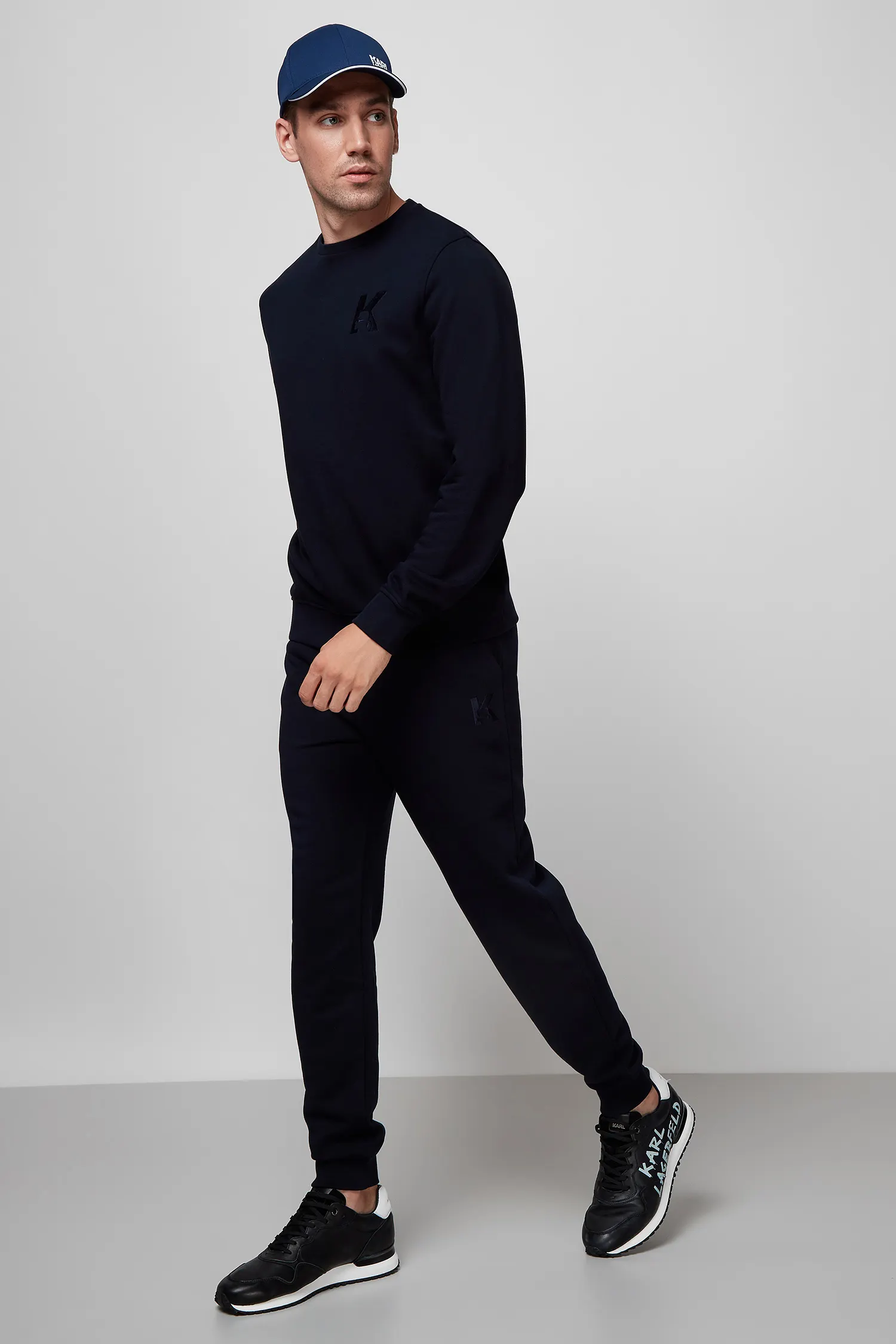 Чоловічий темно-синій світшот 2