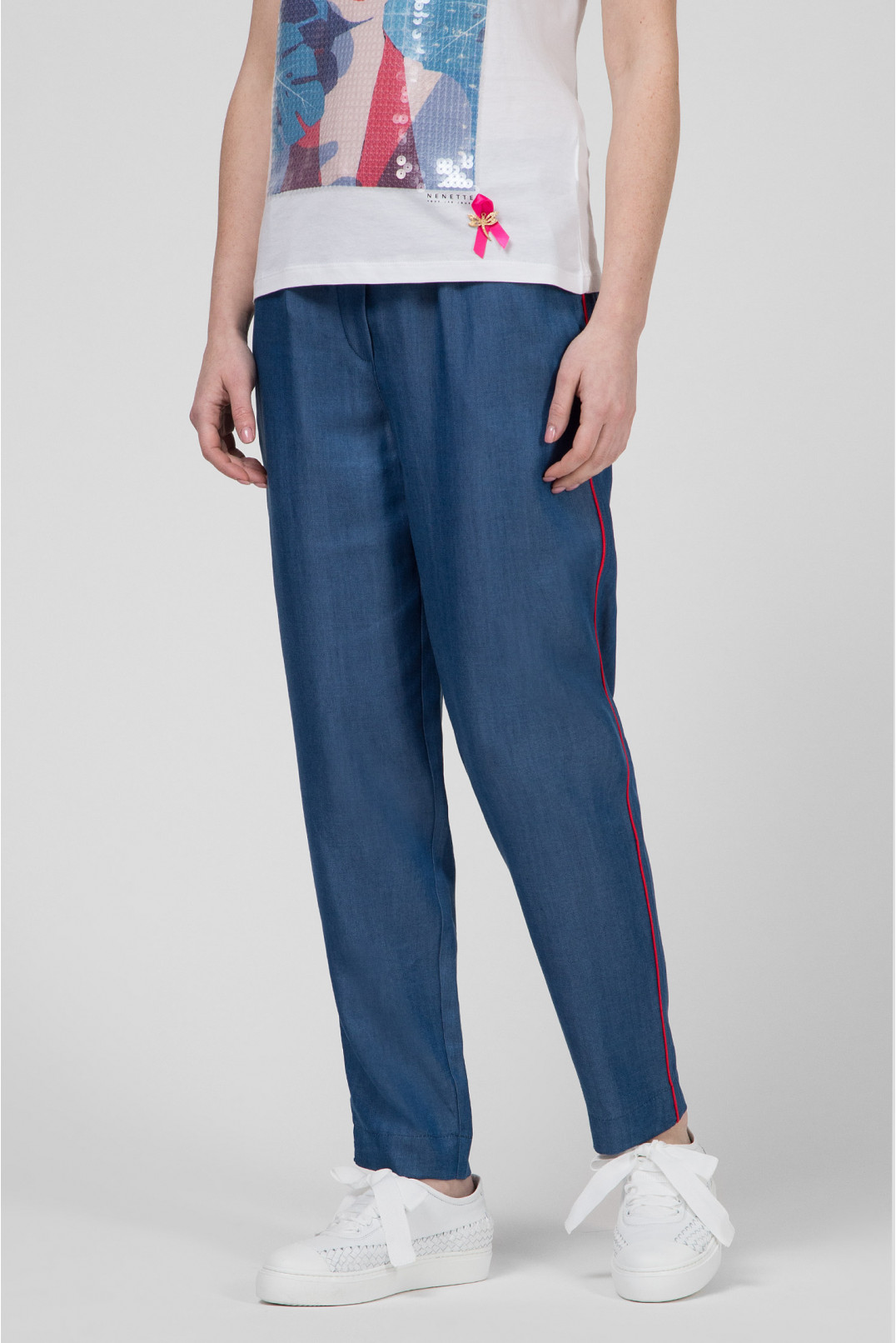 Женские синие брюки ERMANNO 1