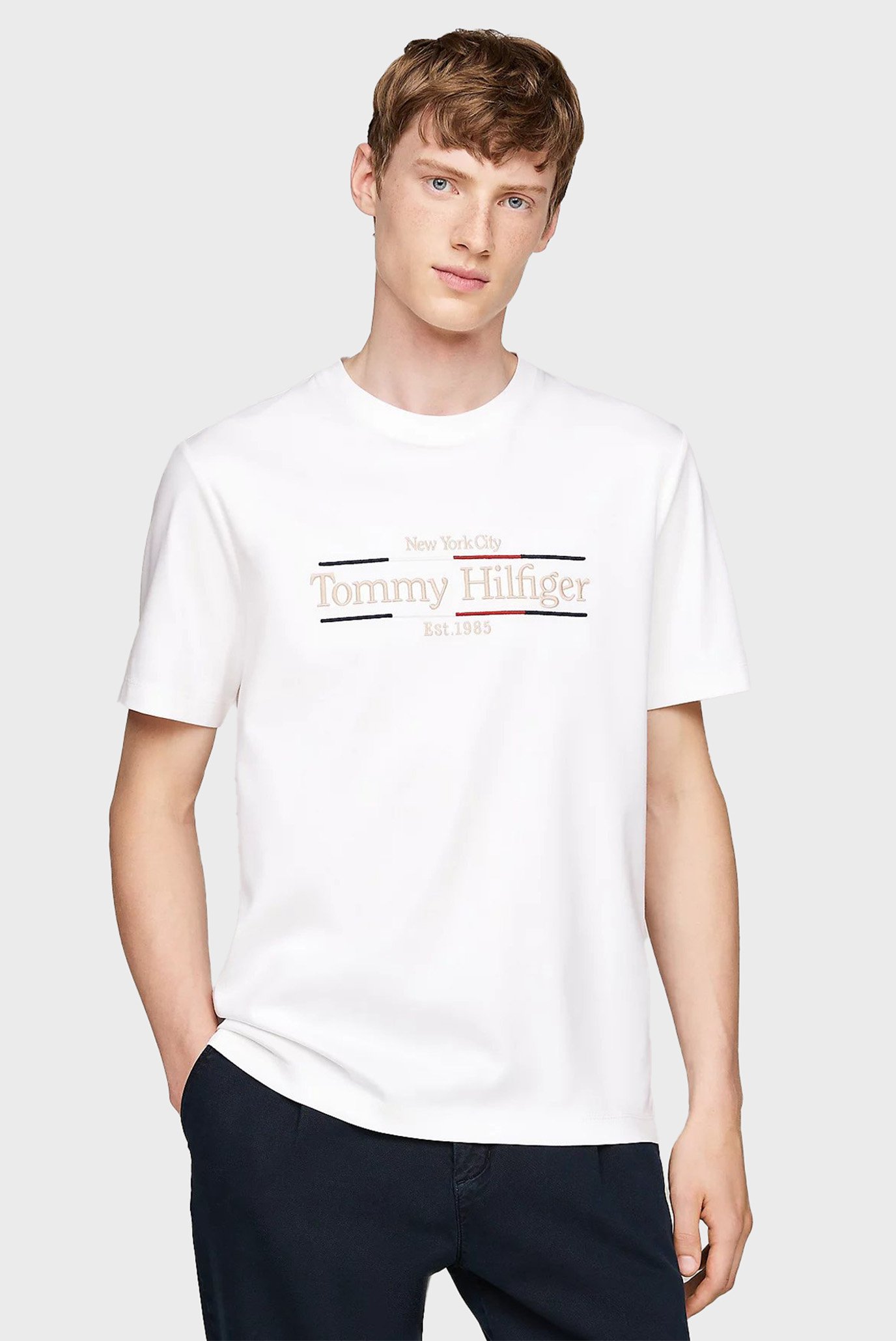 Чоловіча біла футболка INTERLOCK ICON GRAPHIC TEE 1