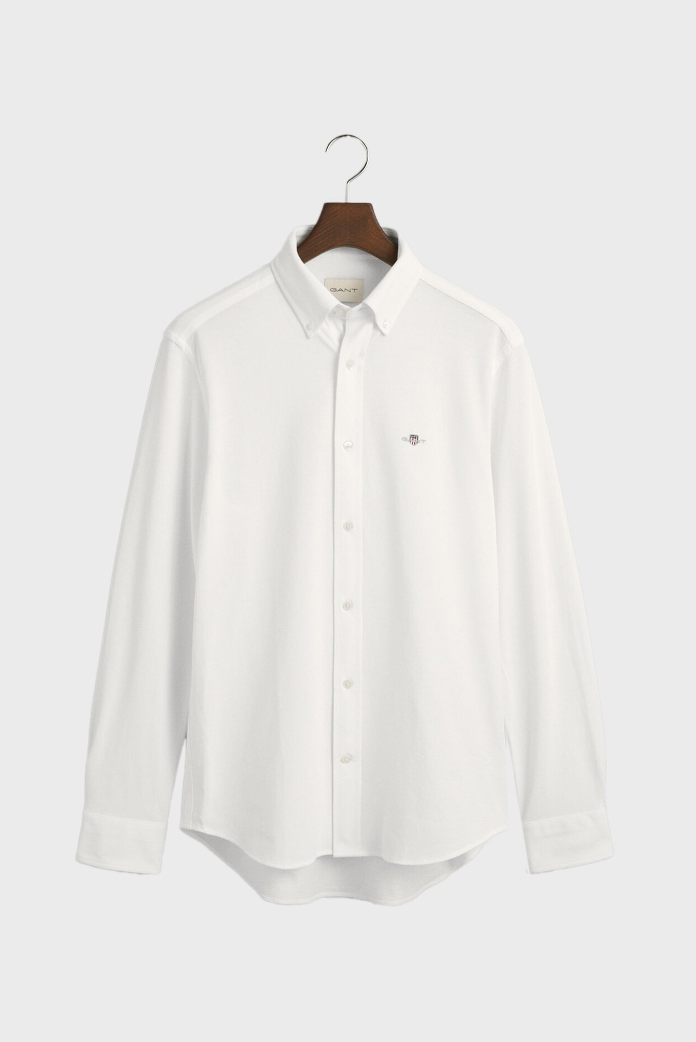Мужская белая рубашка REG JERSEY PIQUE 1