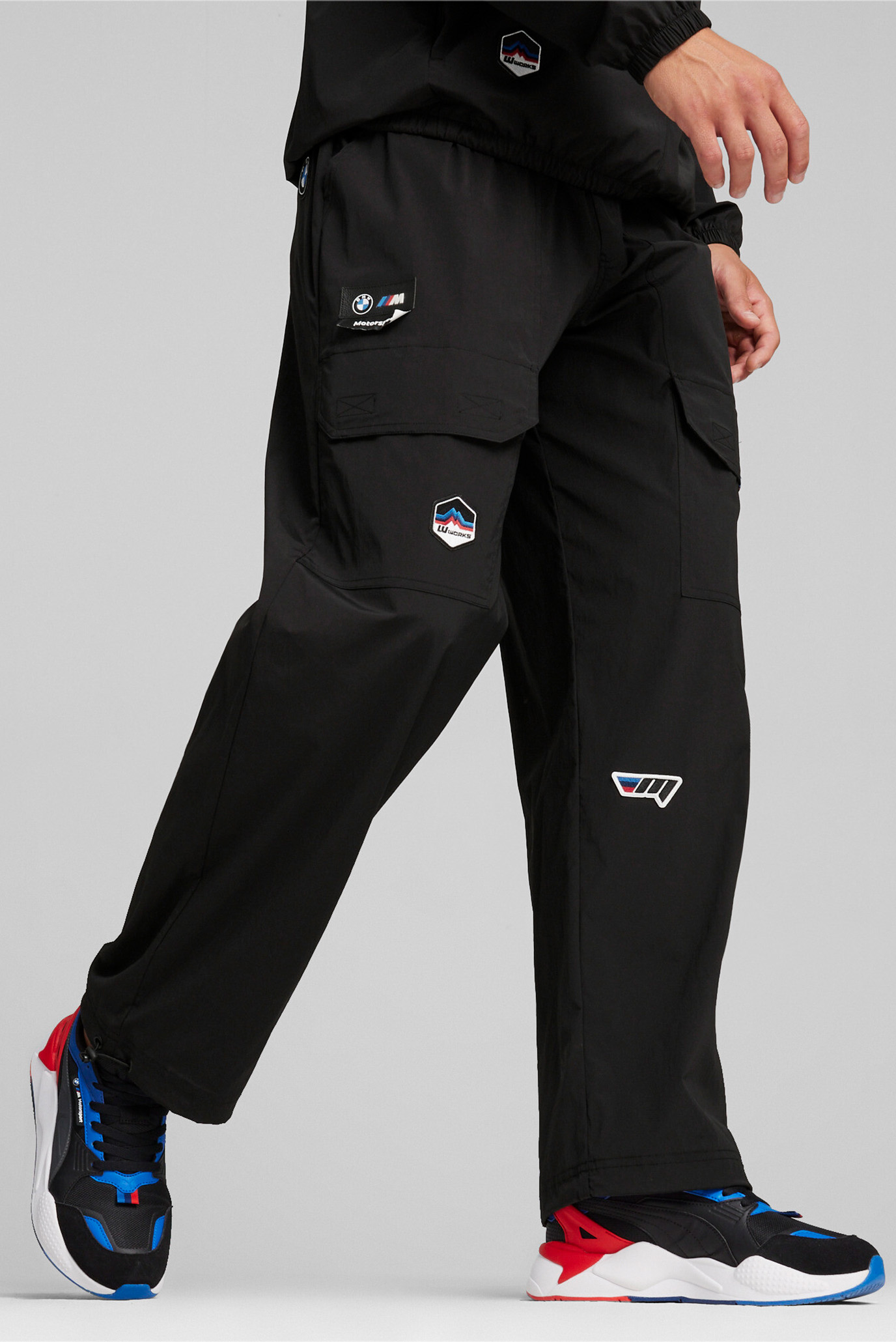 Чоловічі чорні спортивні штани BMW M Motorsport Summer Crew Cargo Pants 1