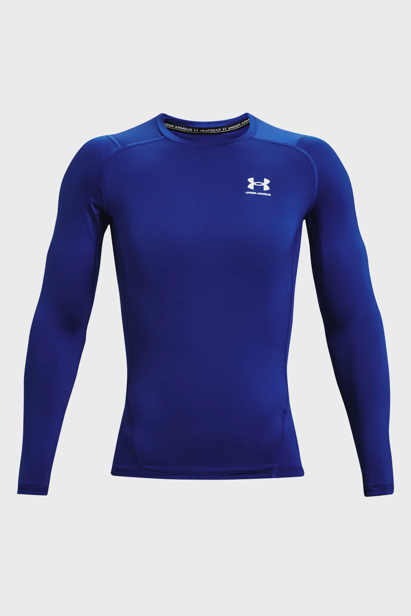 Чоловічий синій лонгслів UA HG Armour Comp LS 5