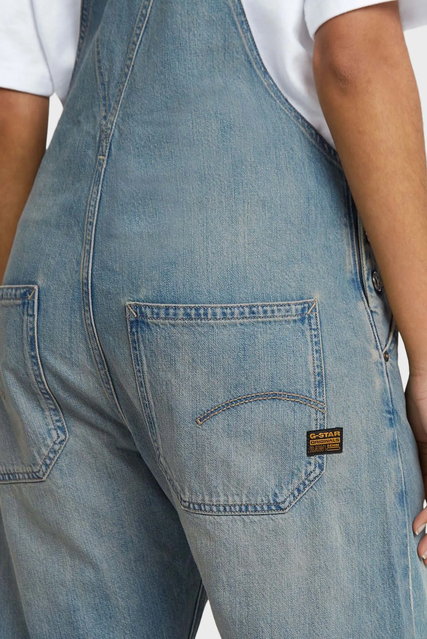 Жіночий блакитний джинсовий комбінезон Bowey 3D 5