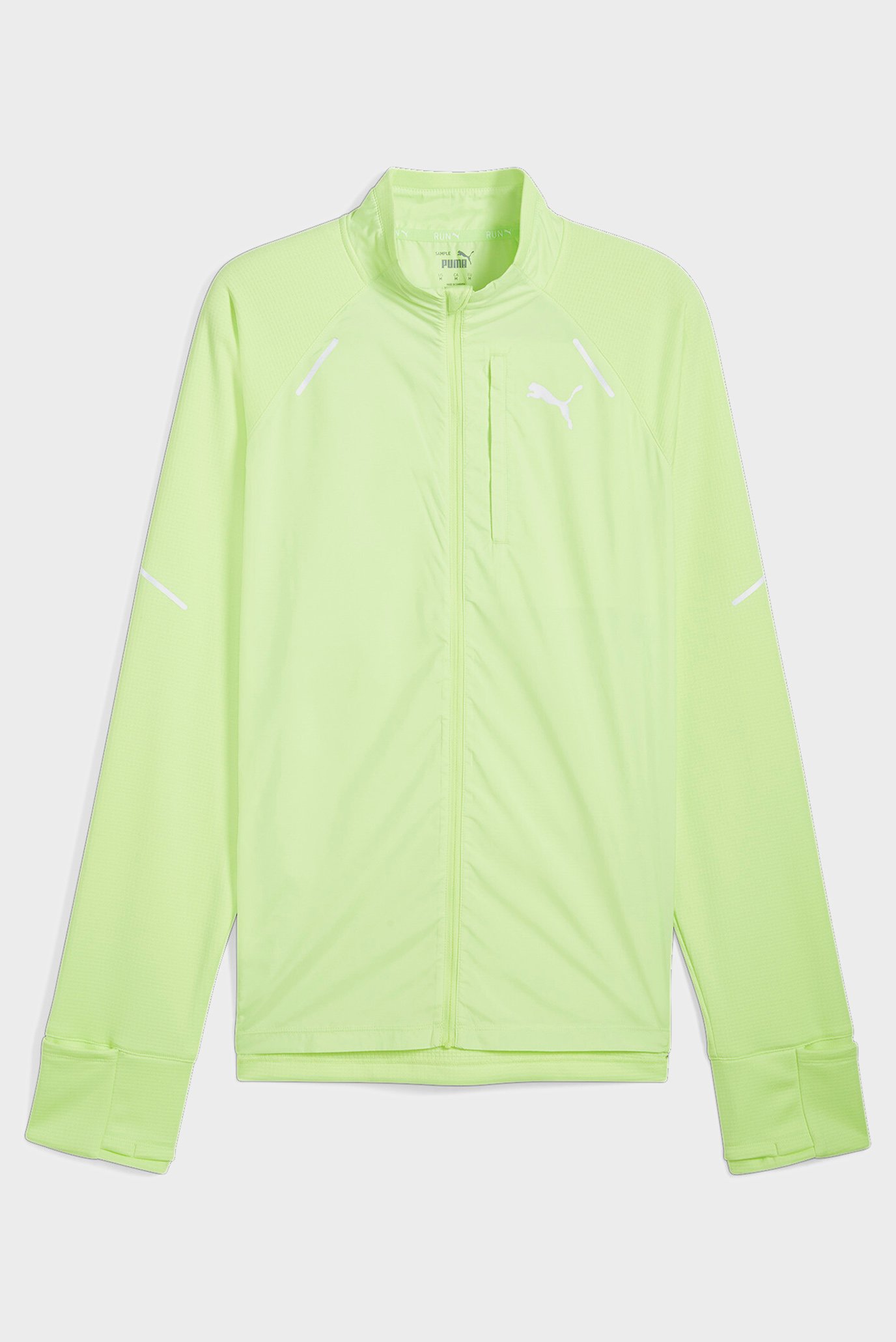 Чоловіча салатова вітровка PUMA RUN Grid Fleece Jacket Men 1