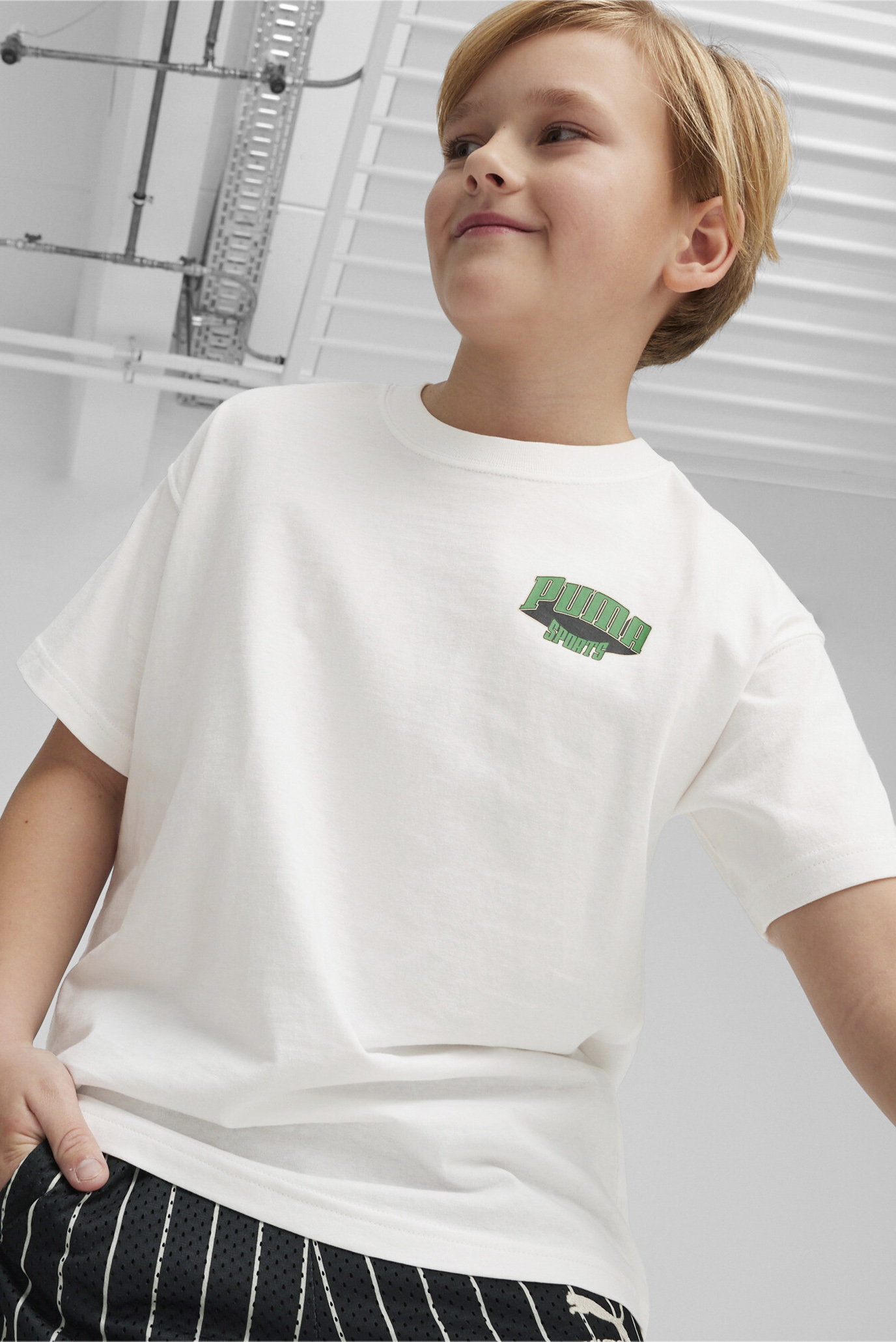 Детская белая футболка FOR THE FANBASE Youth Graphic Tee 1