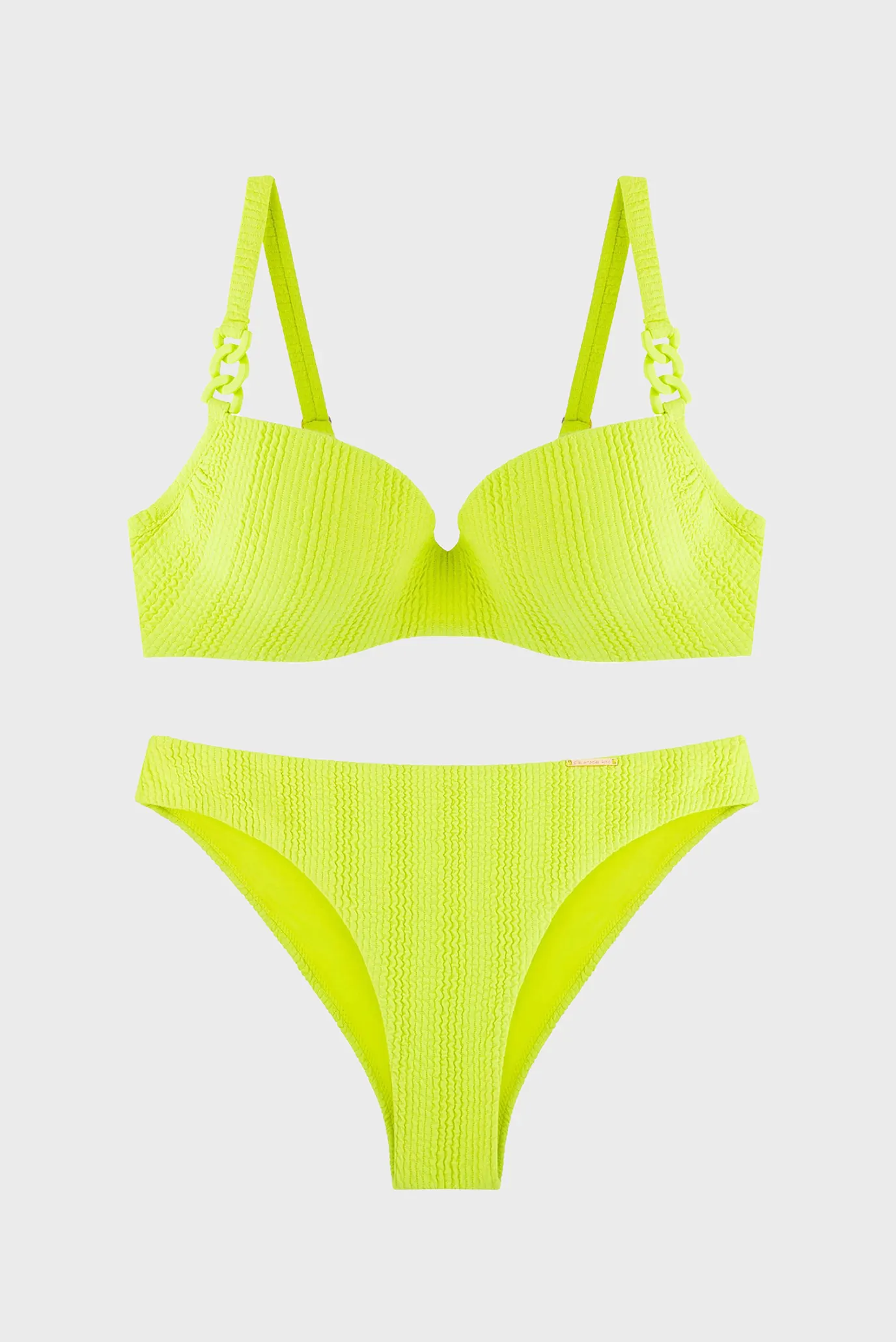 Женский салатовый купальник 4