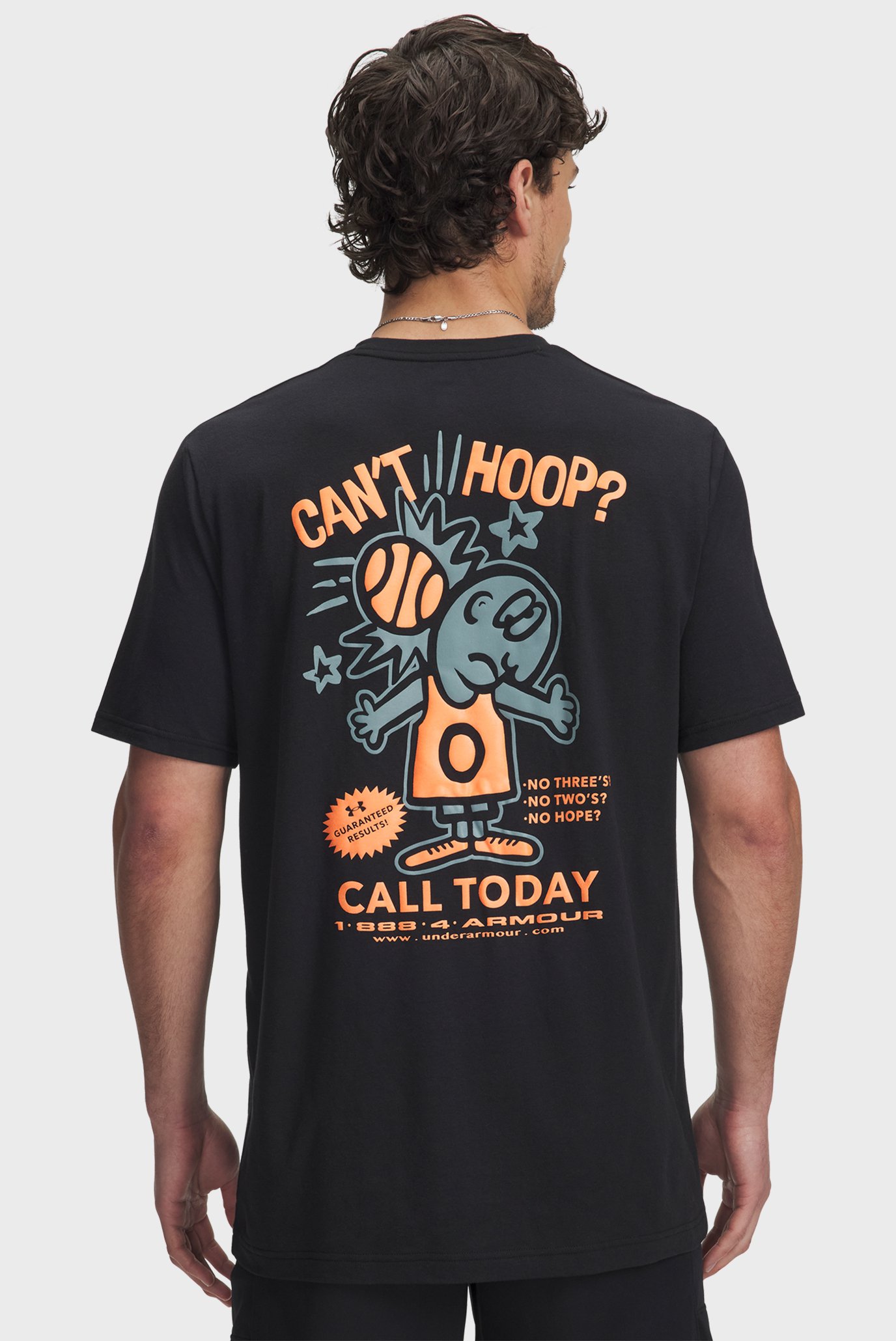 Мужская черная футболка UA M 60/40S Cant Hoop SS Черный M Under Armour 6003684-001 Мужская черная футболка UA M 60/40S Cant Hoop SS Черный M Under Armour 6003684-001