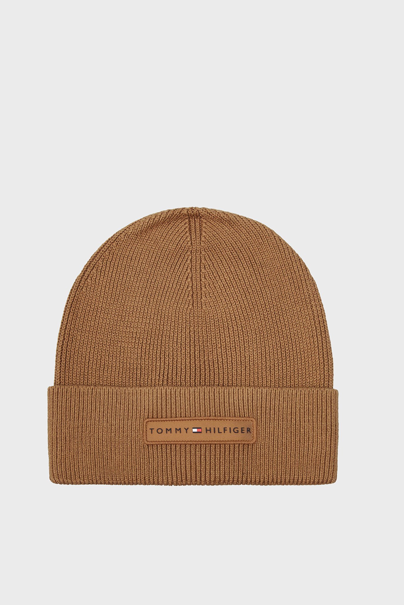 Чоловіча коричнева шапка TH SKYLINE BEANIE 1