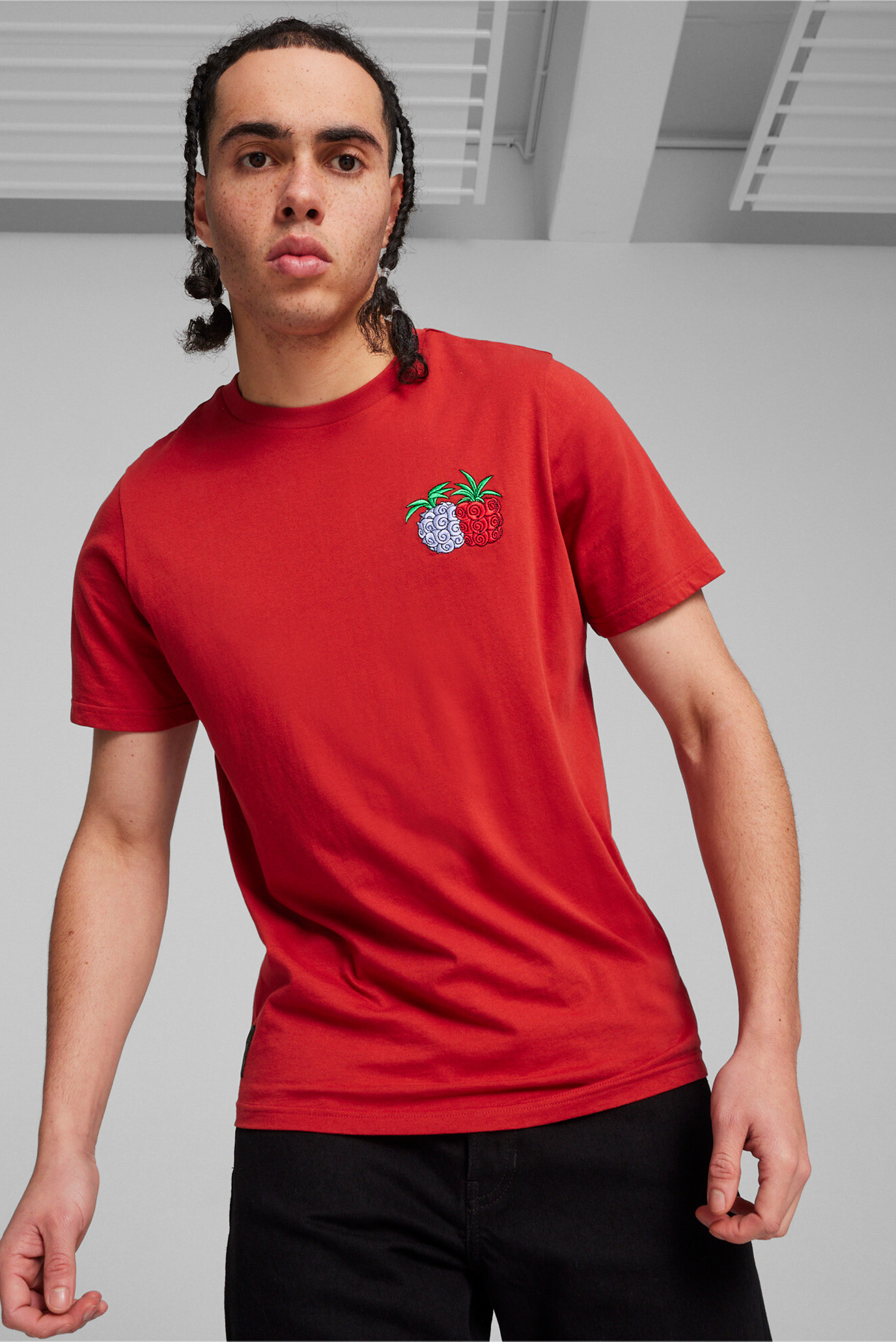 Мужская красная футболка PUMA x ONE PIECE Graphic Men's Tee 1