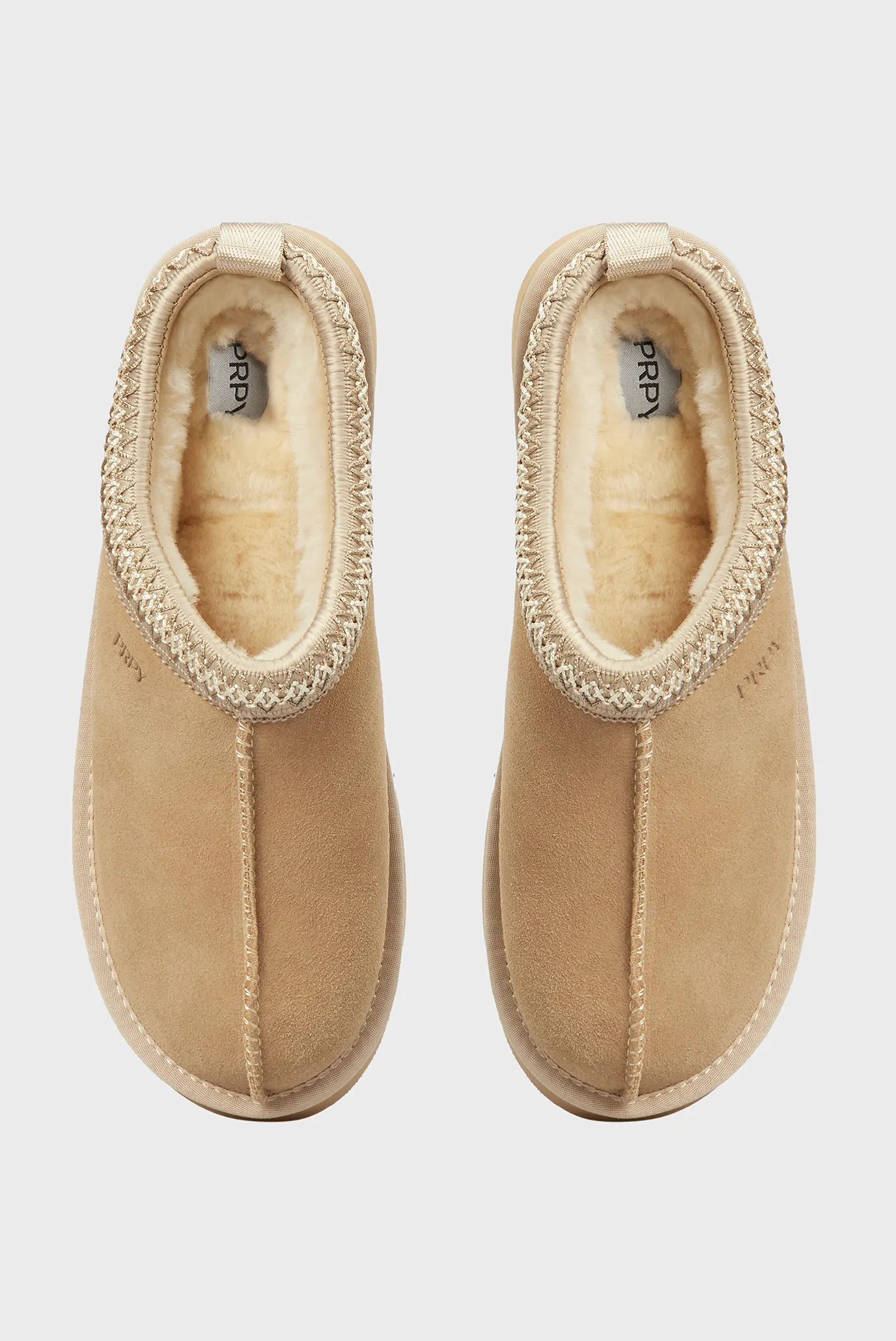 Жіночі бежеві замшеві клоги Lapua 4