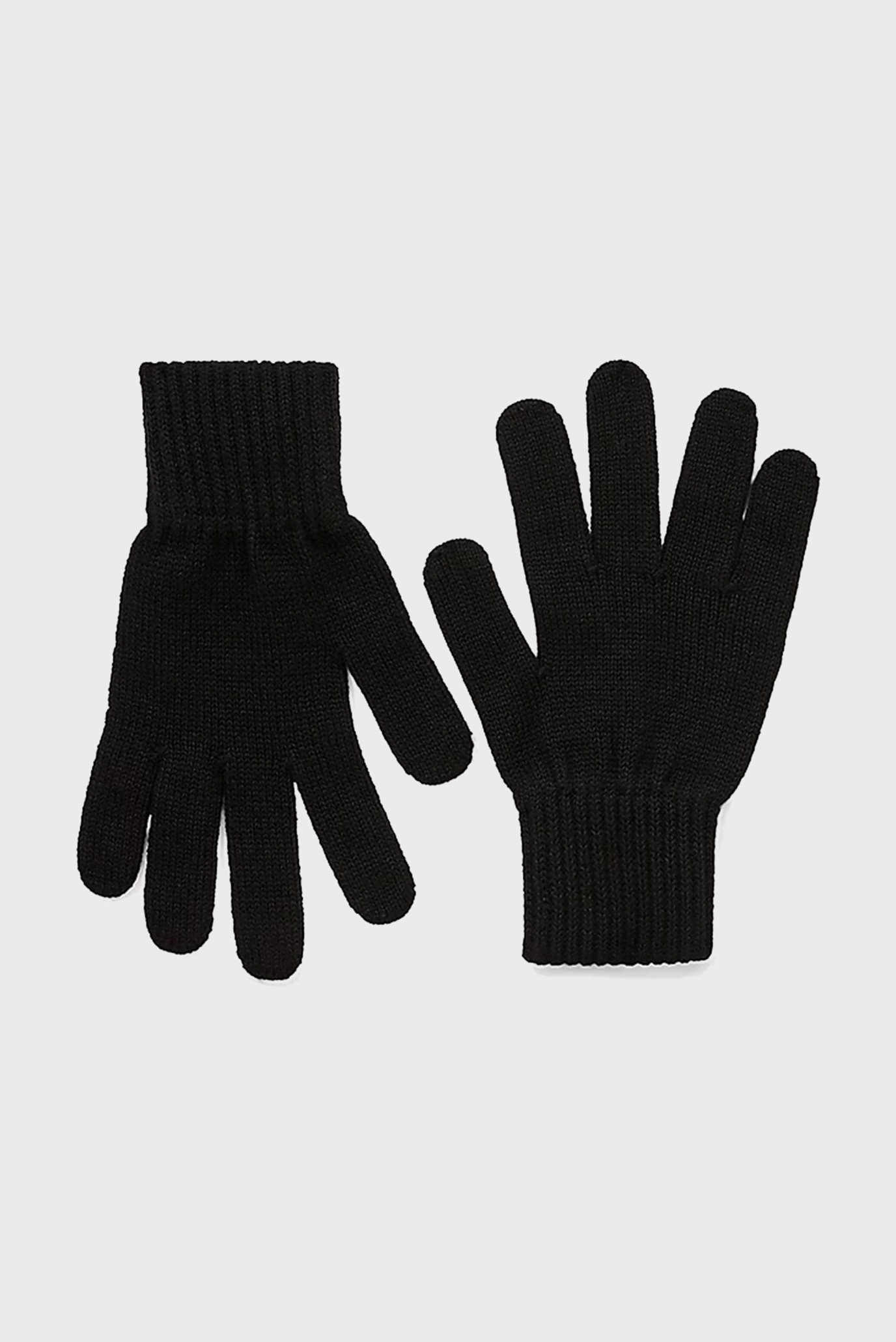Жіночі чорні рукавички KNITTED MONOGRAM 1