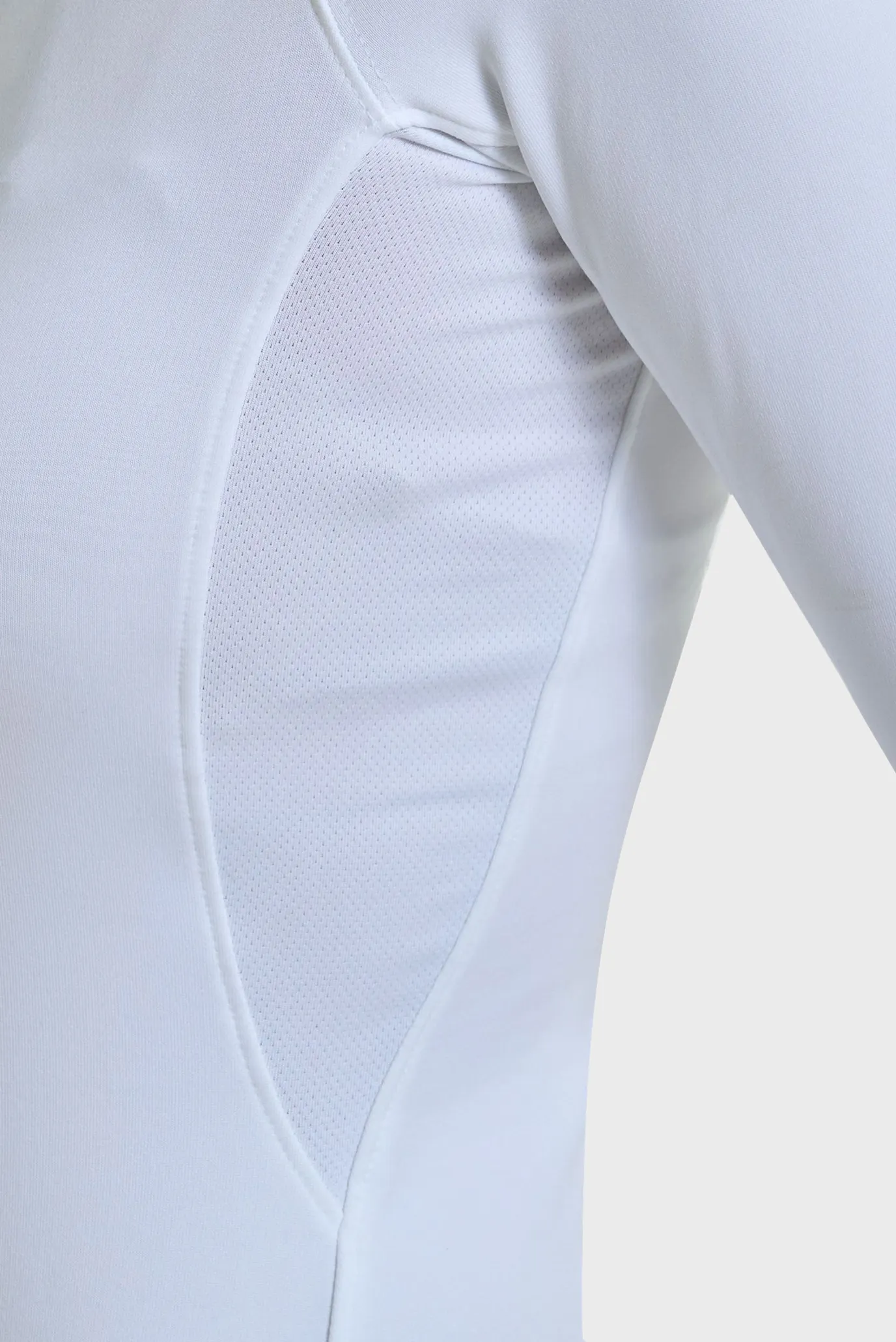 Жіночий білий лонгслів UA CG Authentics Mockneck 5