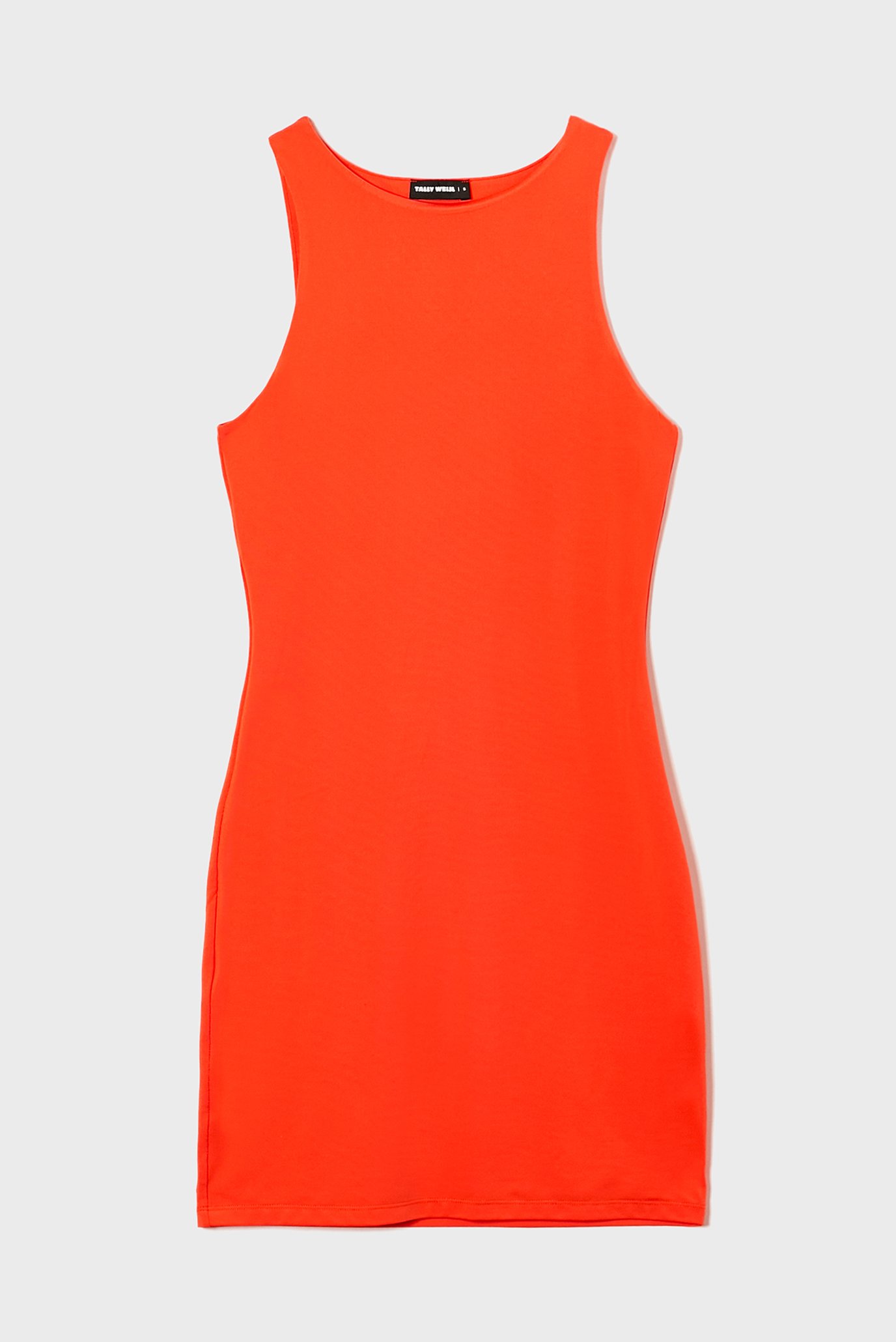 Женское оранжевое платье 1