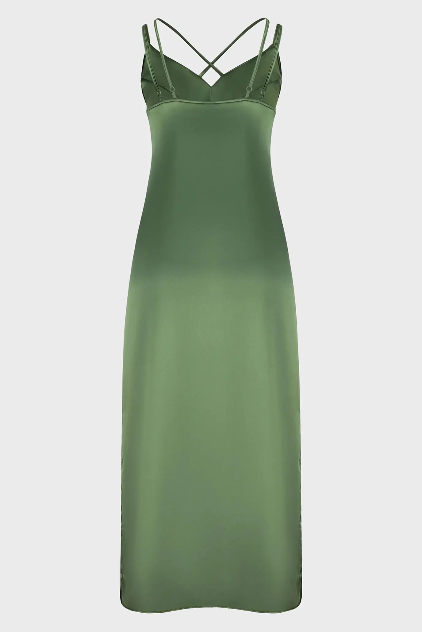 Женская зеленая ночная рубашка 2