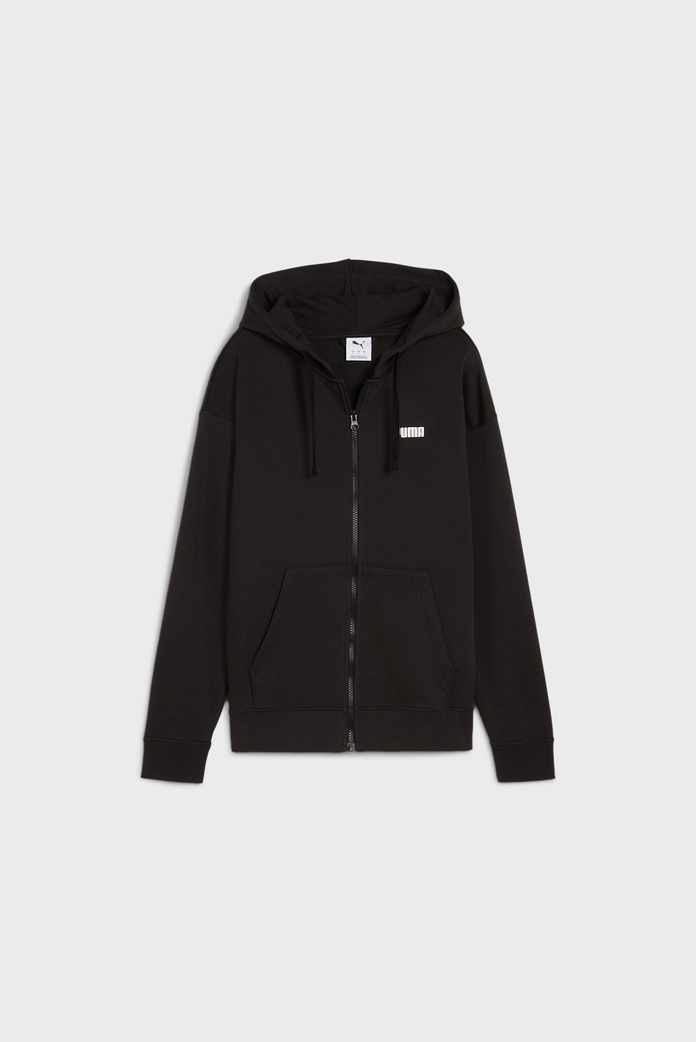 Женское черное худи Essentials Small Logo Full-Zip Hoodie Women 1