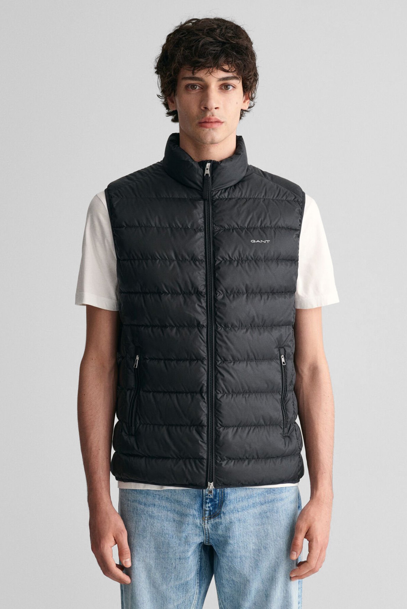 Чоловічий чорний пуховий жилет LIGHT DOWN VEST 1