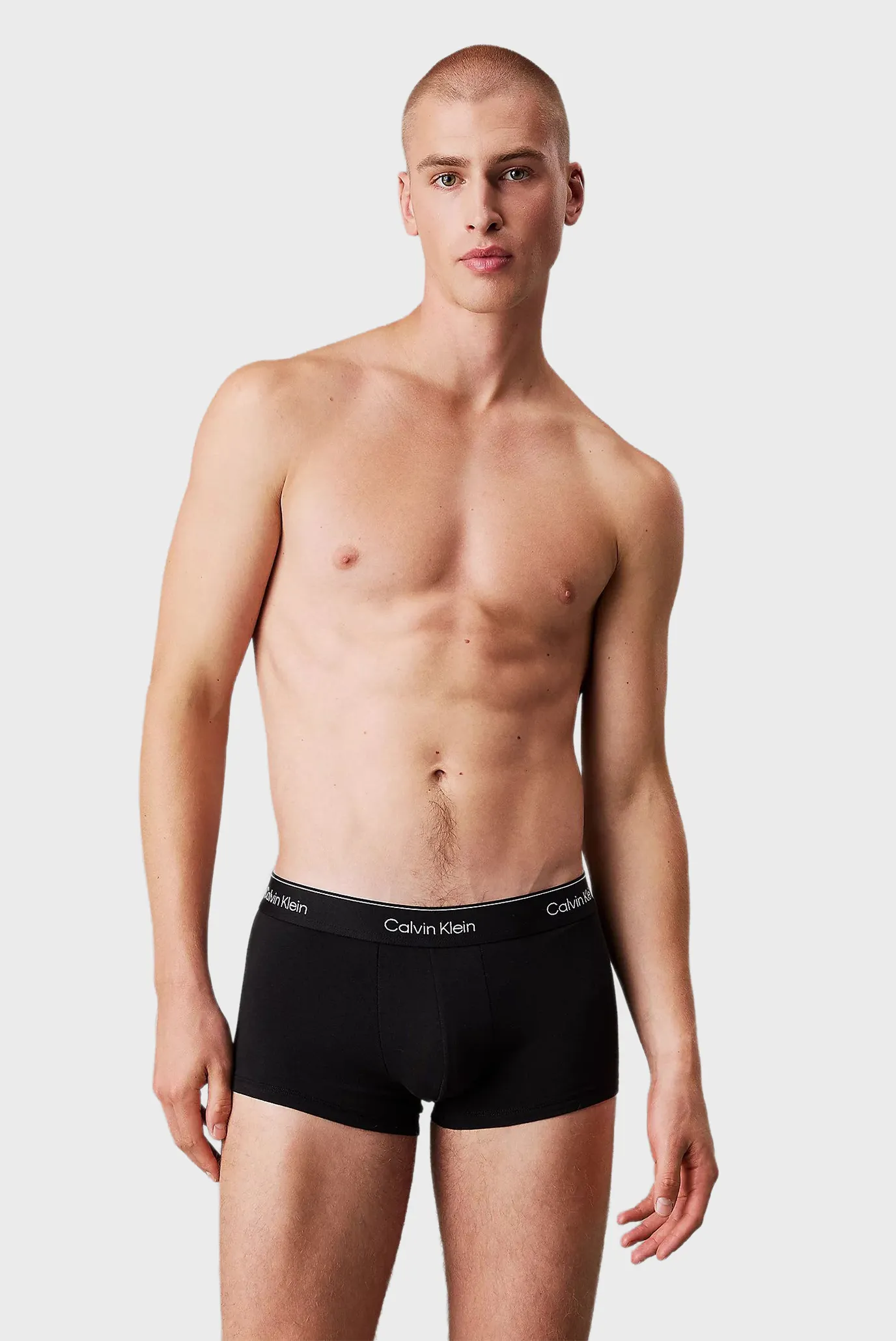 Мужские черные боксеры (3 шт) LOW RISE TRUNK 2