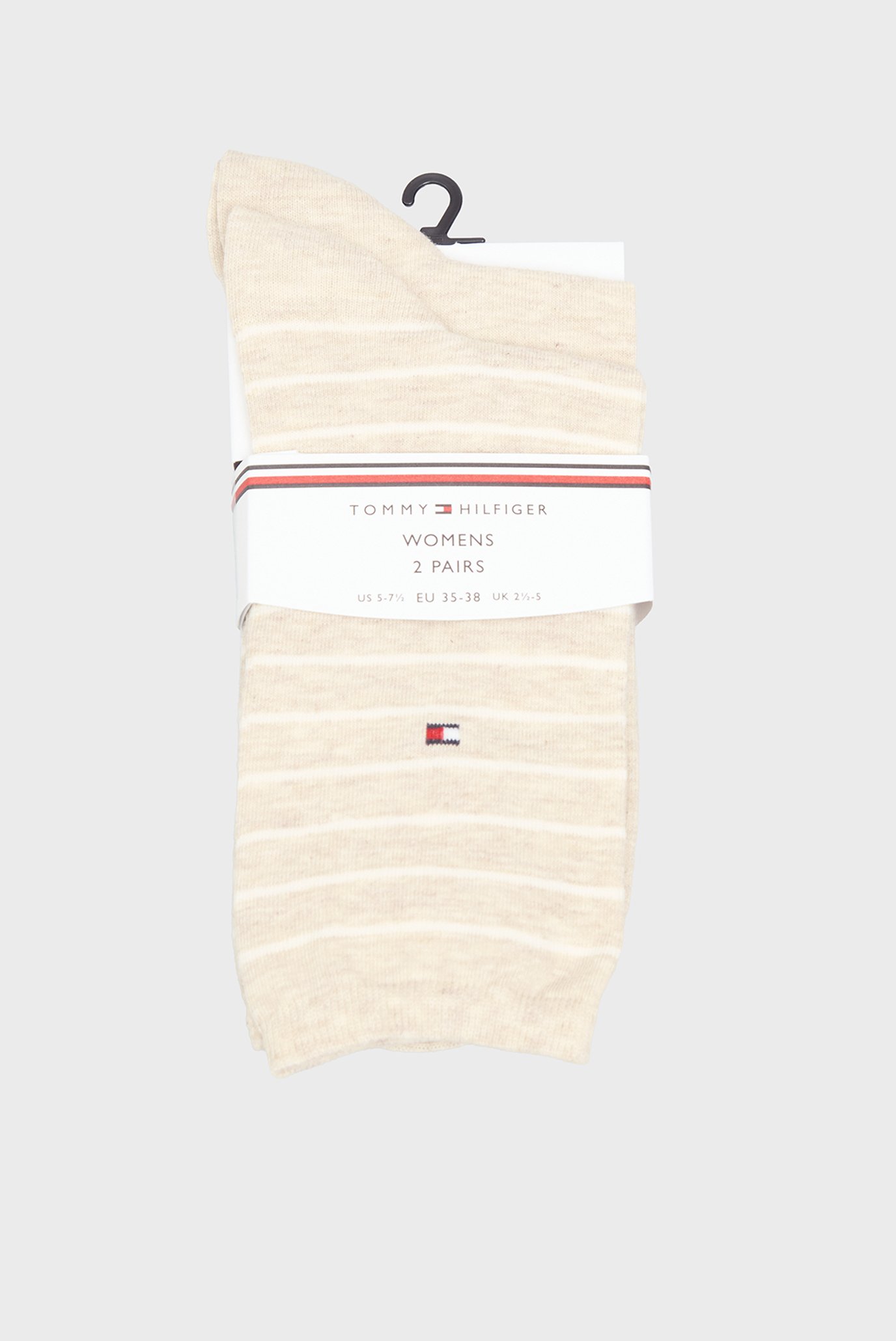 Женские бежевые носки (2 пары) SMALL Бежевый 39-42 Tommy Hilfiger 100001494 Женские бежевые носки (2 пары) SMALL Бежевый 39-42 Tommy Hilfiger 100001494
