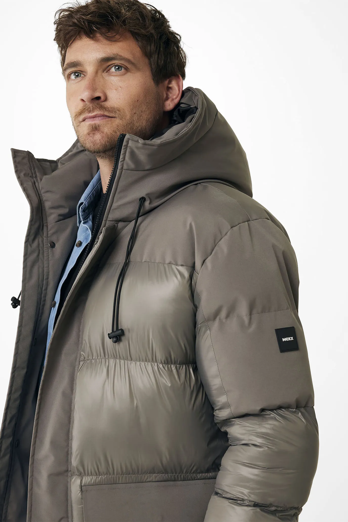 Чоловіча сіра парка 5