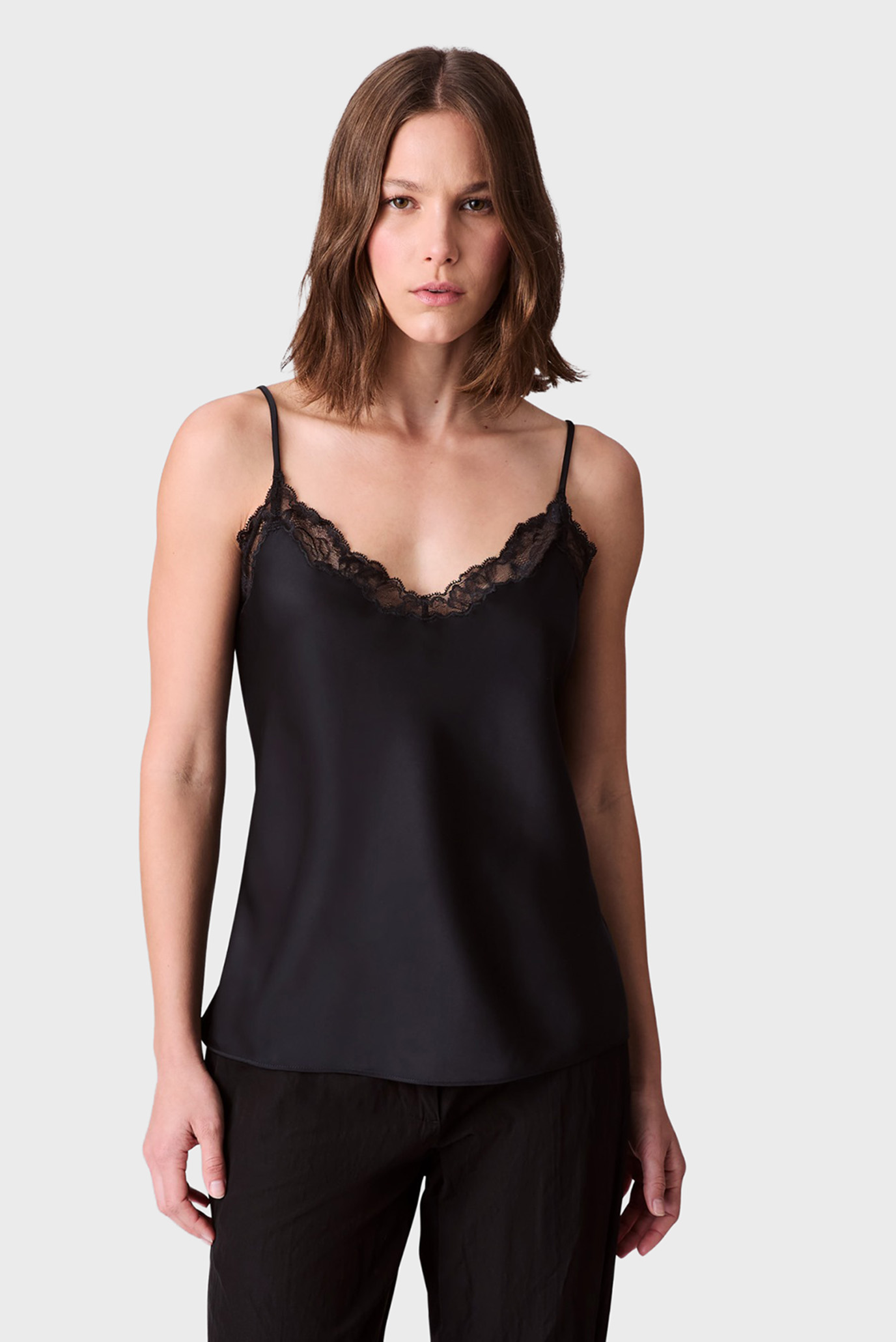 Женский черный топ Cami Черный S Calvin Klein LV044C101G