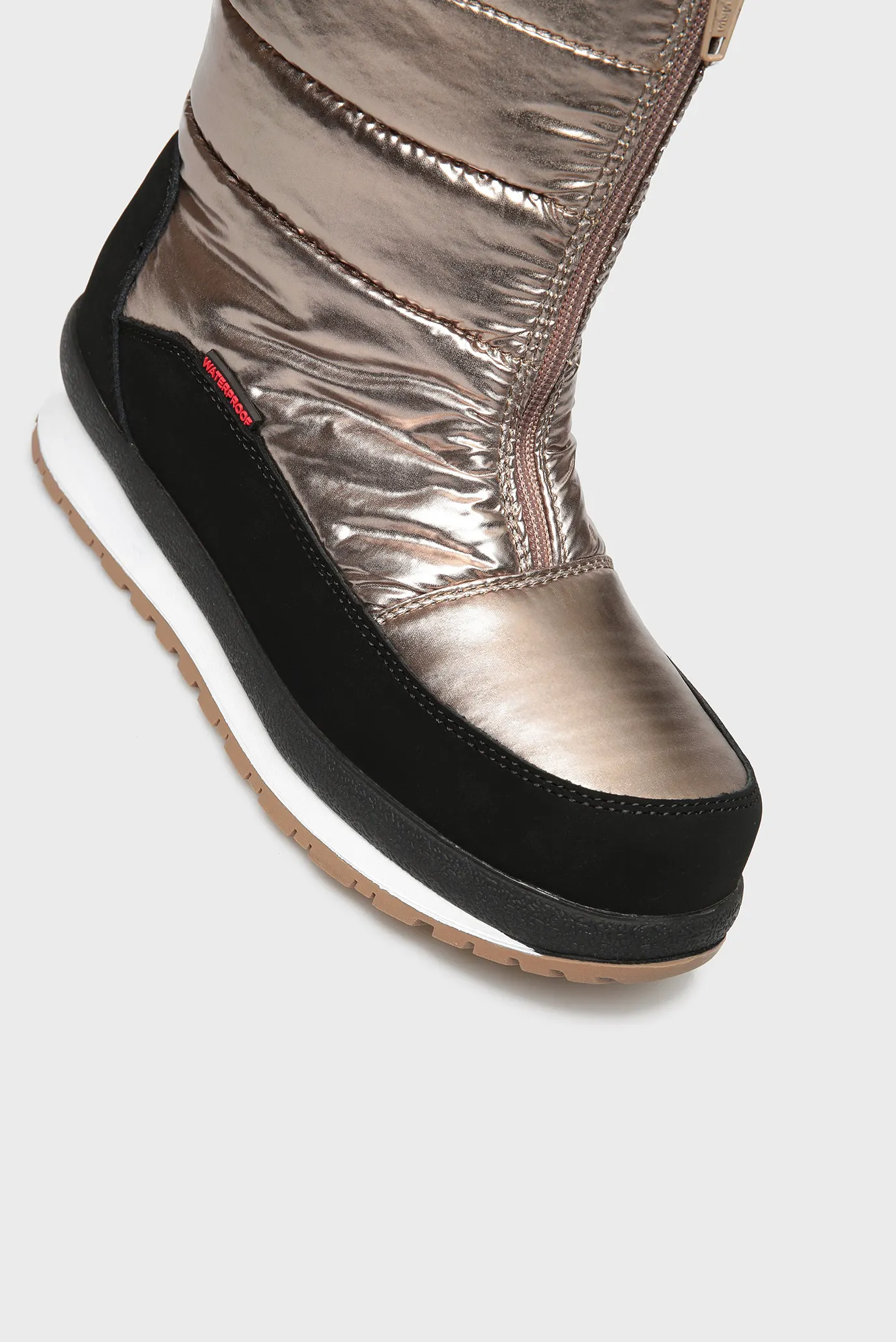 Детские золотистые дутики 5