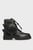 Женские черные кожаные ботинки Palma