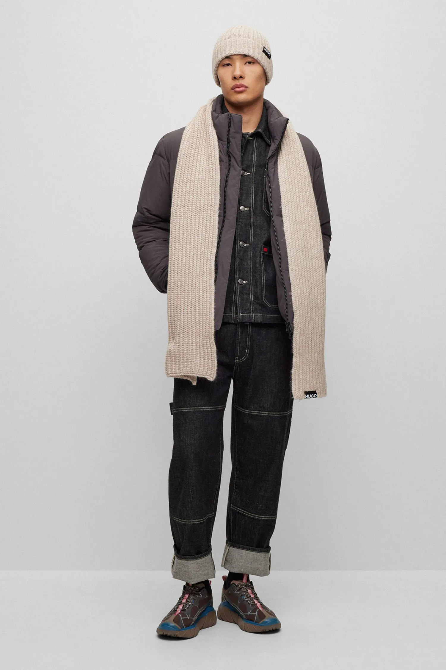 Чоловічий набір аксесуарів (шапка, шарф) 4