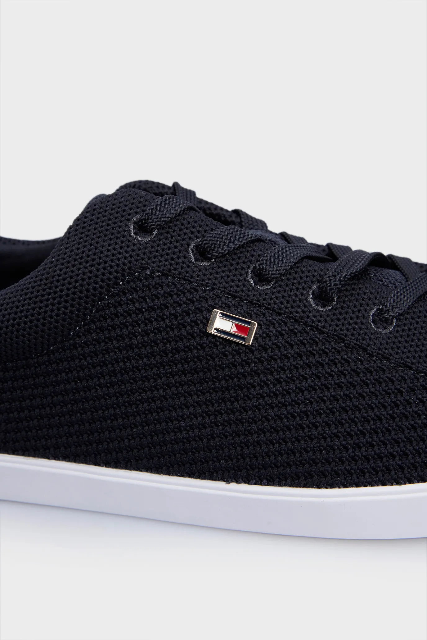 Жіночі темно-сині кеди FLAG LACE UP SNEAKER KNIT Tommy