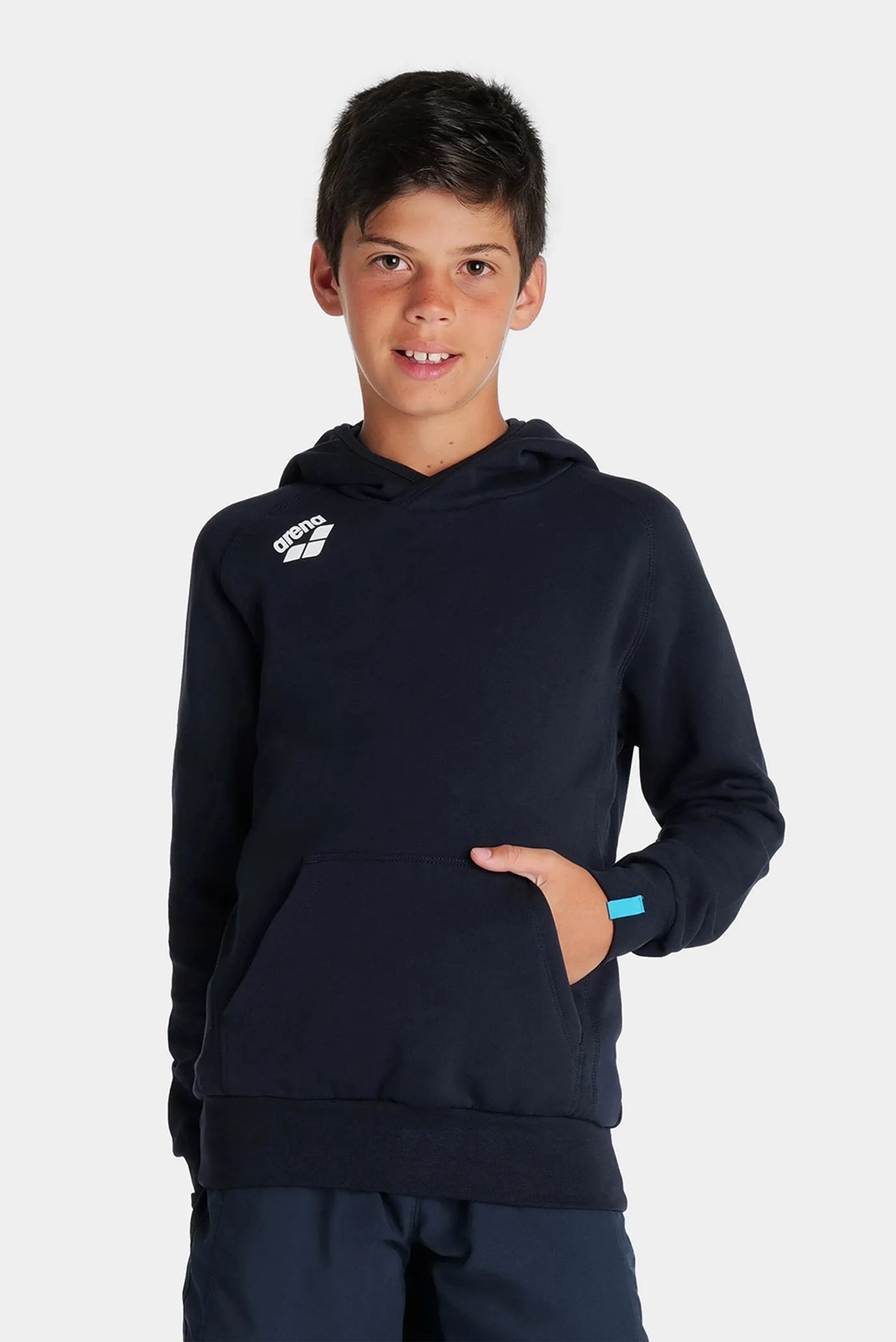 Детское темно-синее худи TEAM HOODED SWEAT PANEL 2