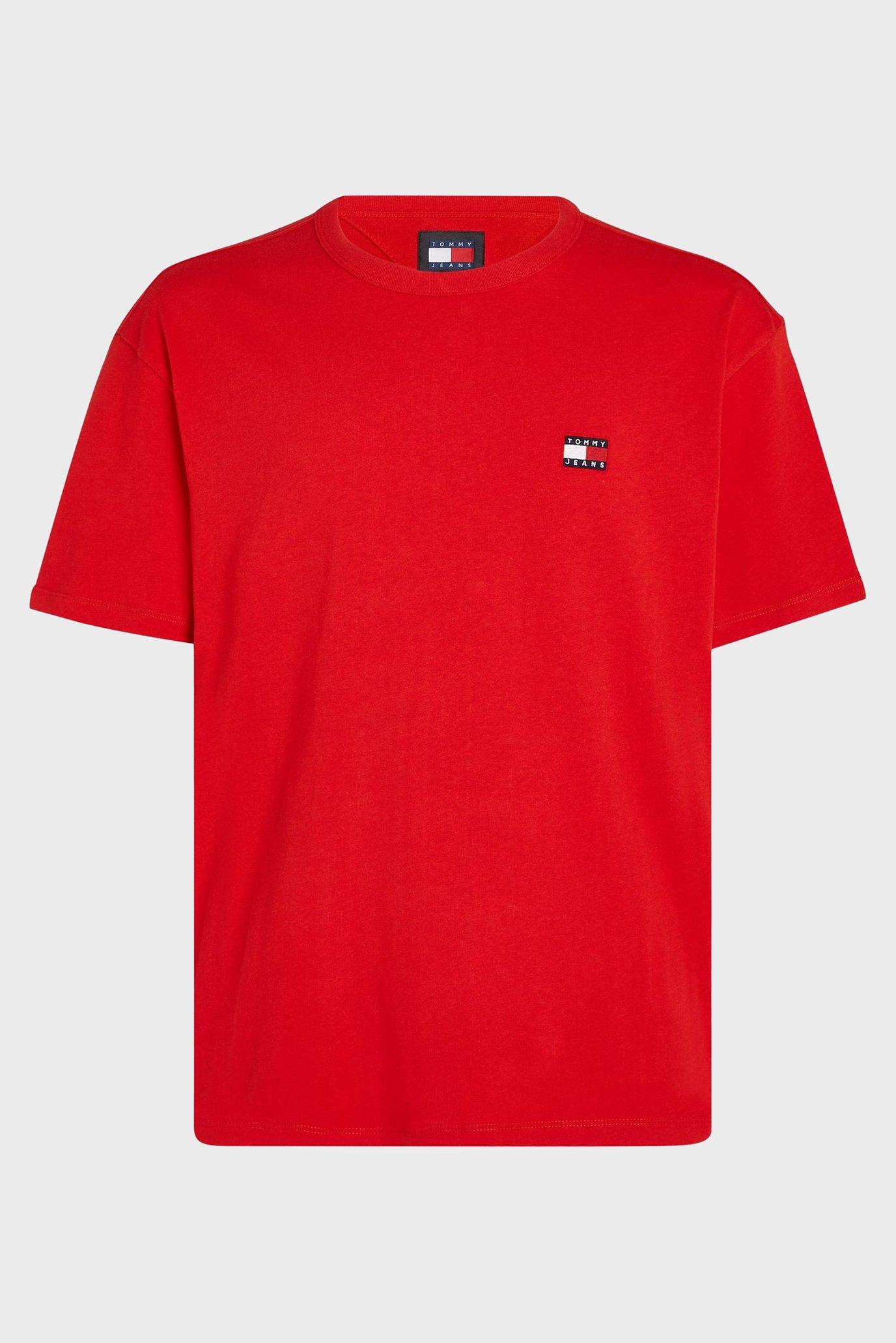 Мужская красная футболка TJM REG BADGE TEE EXT 1