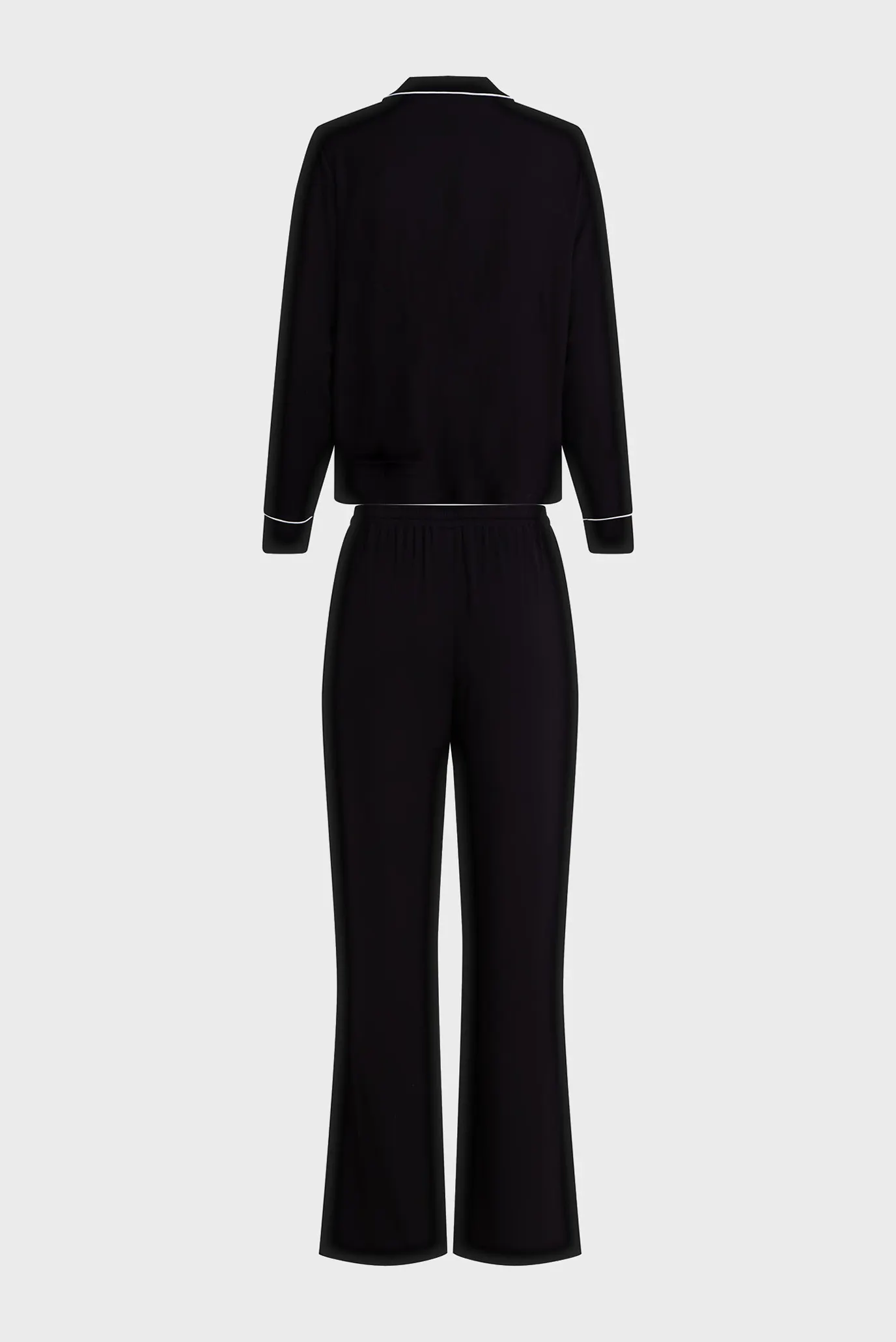 Жіноча чорна піжама (сорочка, брюки) jersey 6