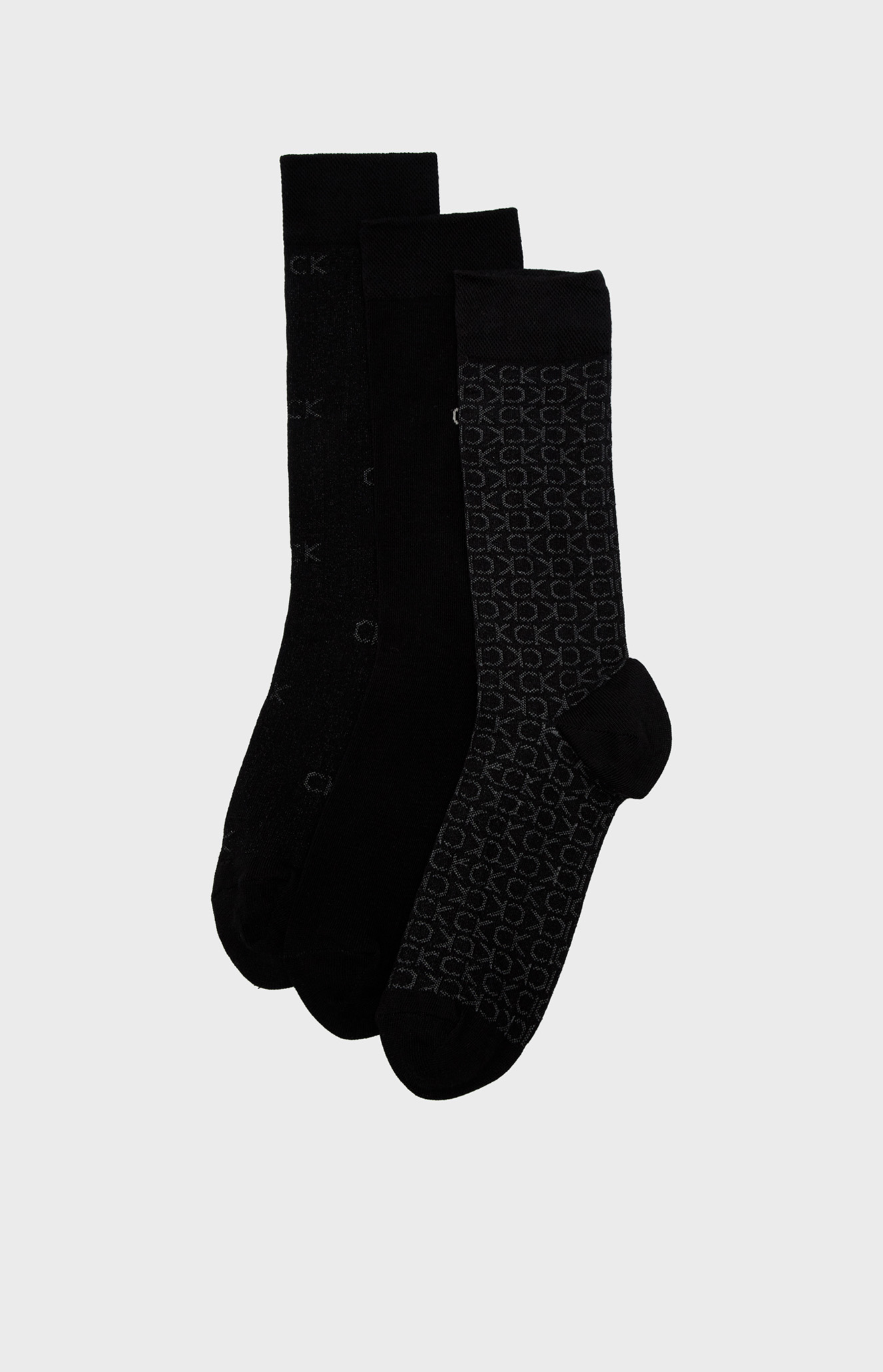 Мужские черные носки (3 пары) LOGO GIFTBOX 1