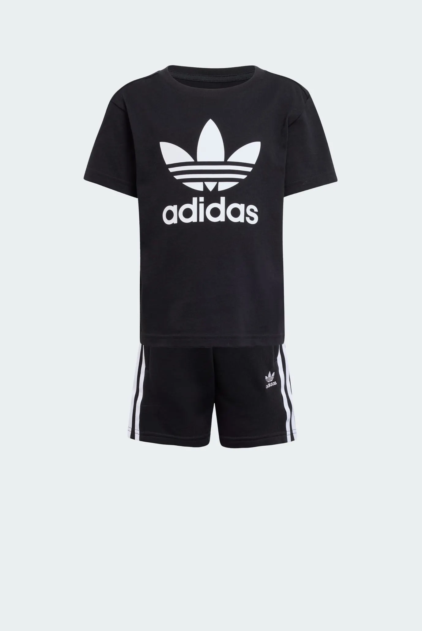 Детский черный комплект (футболка, шорты) Adicolor Kids 6
