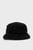 Мужская черная панама teddy bucket hat