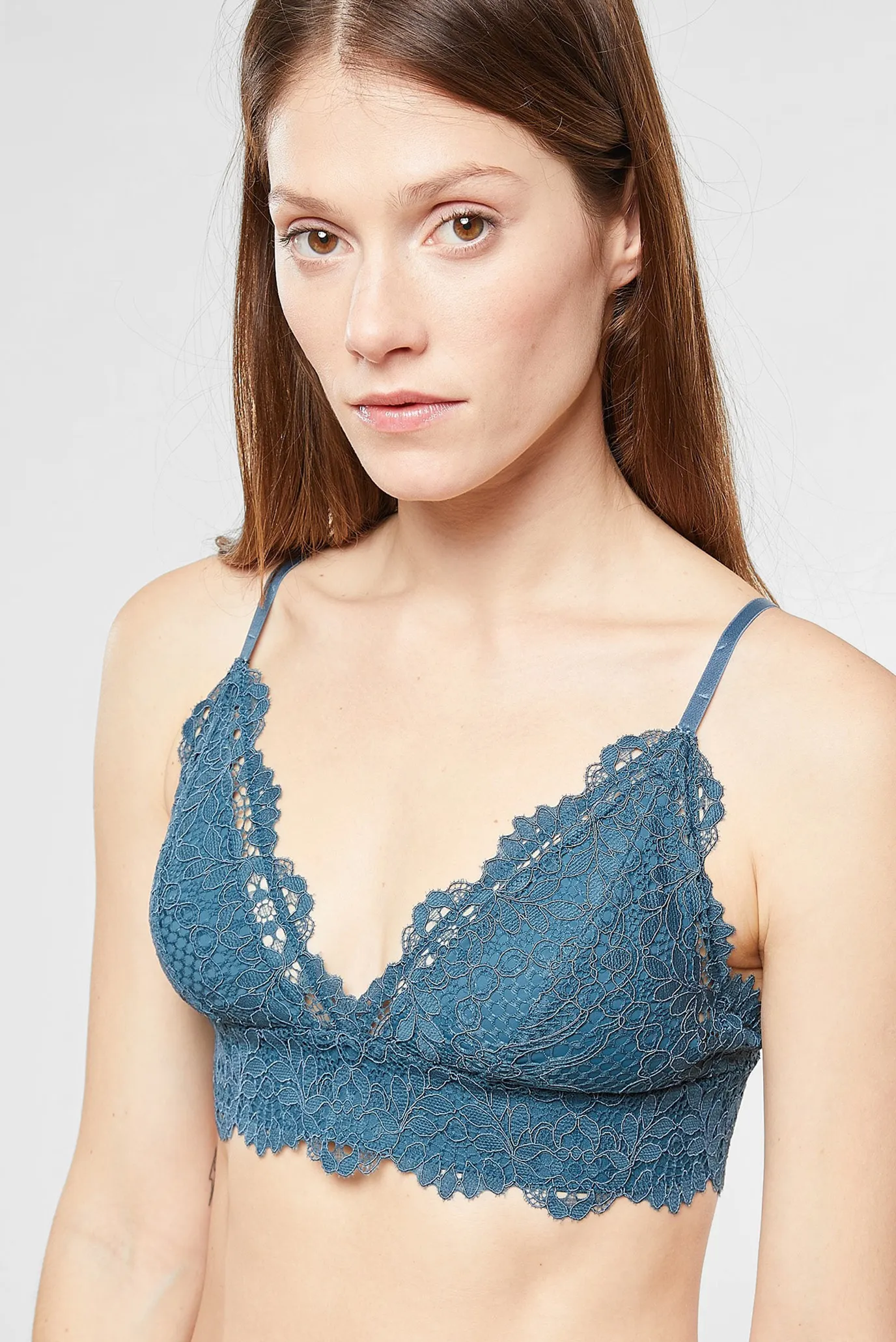 Жіночий синій бюстгальтер з м'якою трикутною чашкою SUCCESS 4