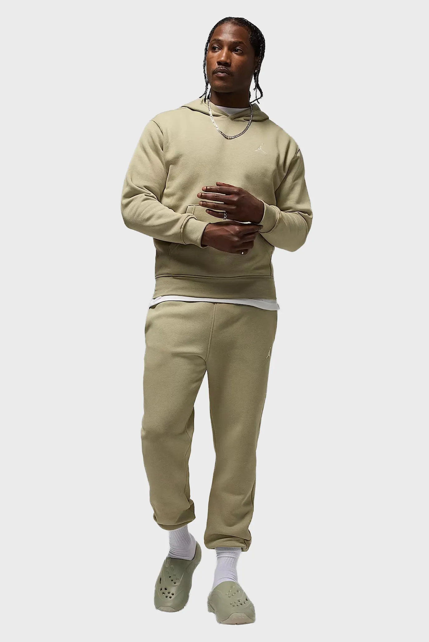 Чоловіче оливкове худі M J BRK FLC PO 2