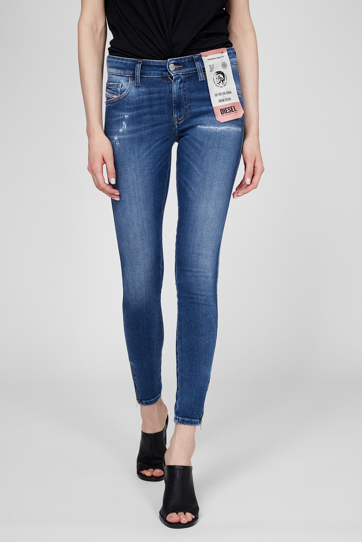 Женские синие джинсы SLANDY-LOW-ZIP 1