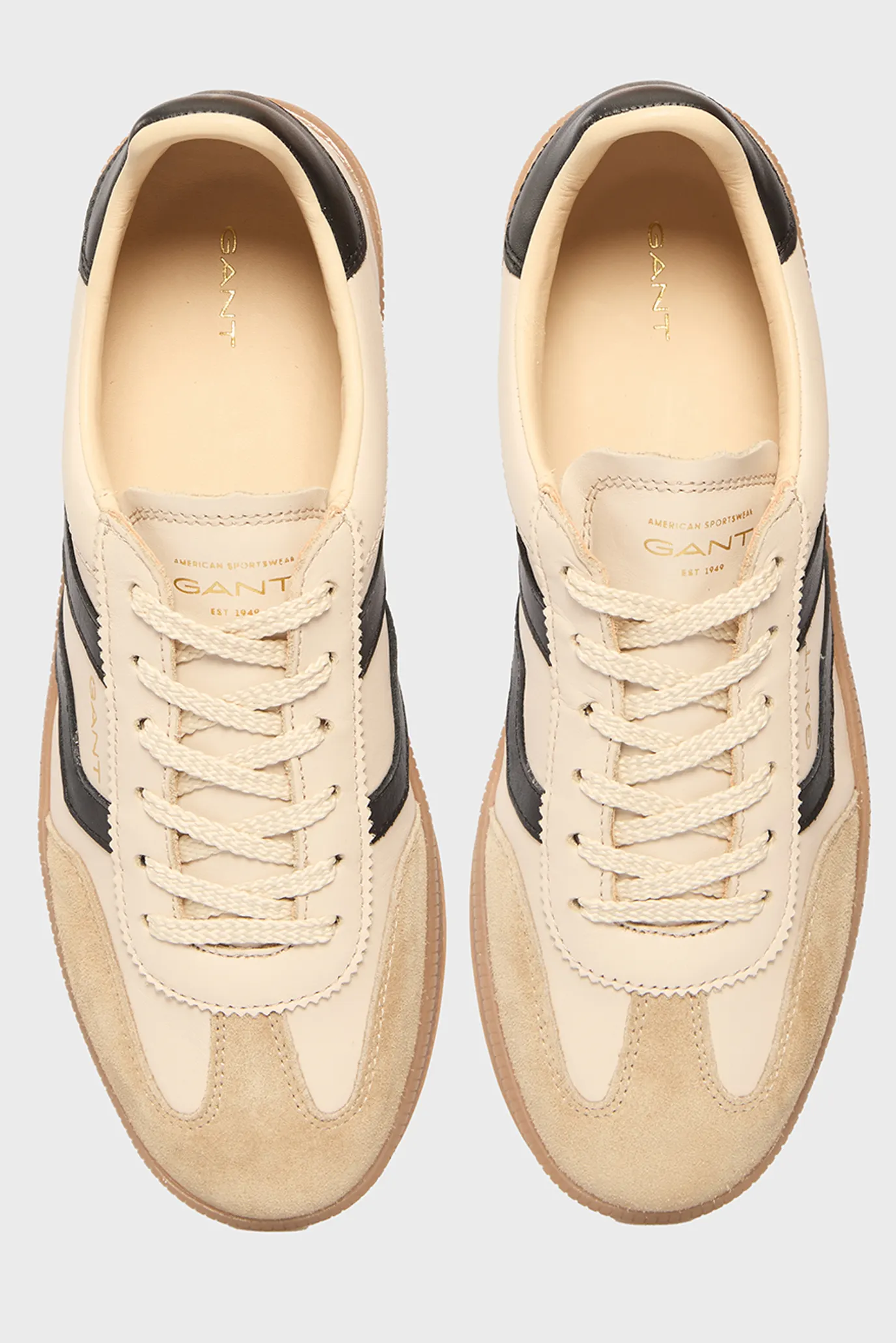 Жіночі бежеві шкіряні снікерси Cuzima Gant 31531040 — MD-Fashion