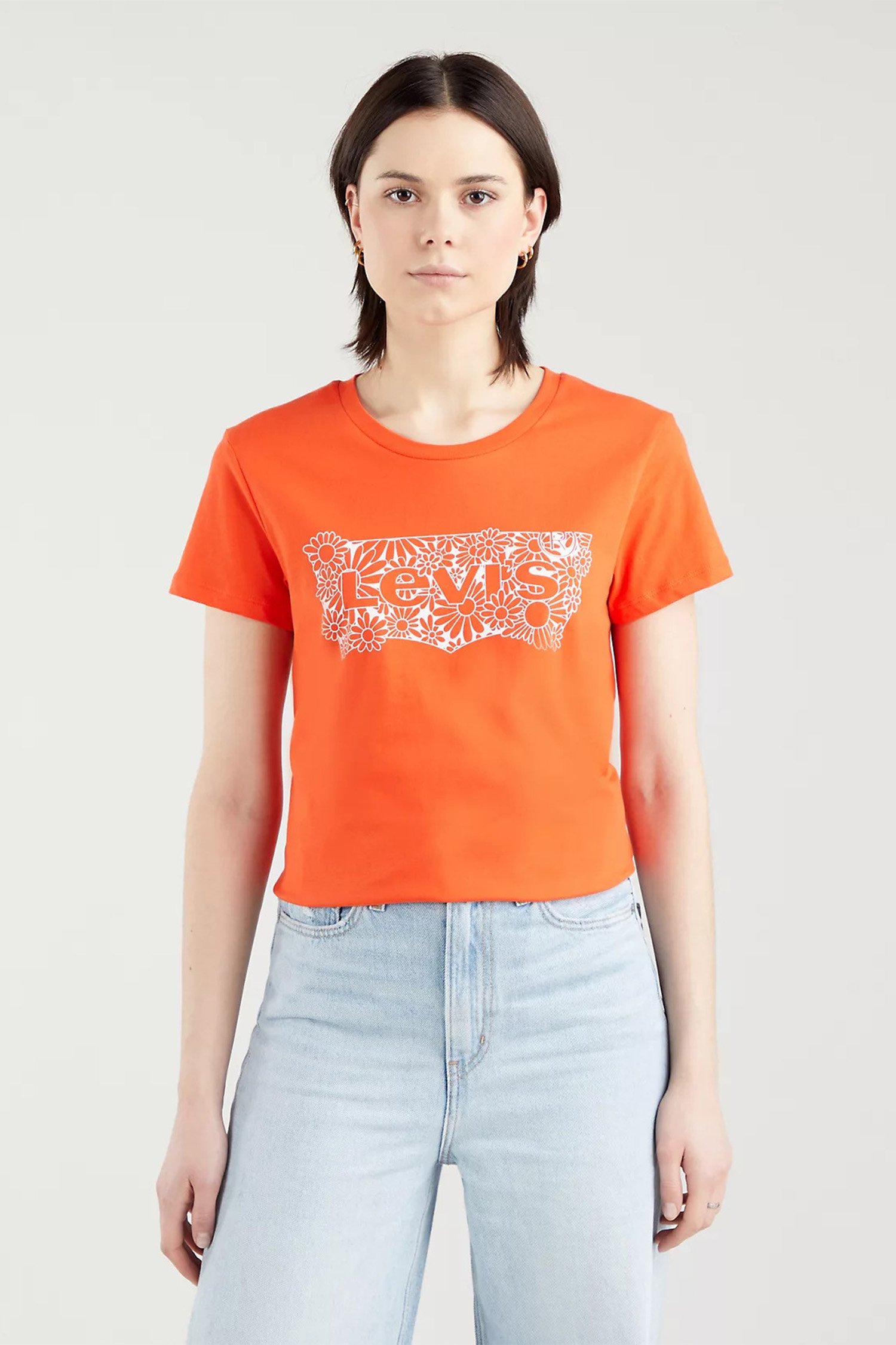 Жіноча помаранчева футболка 1