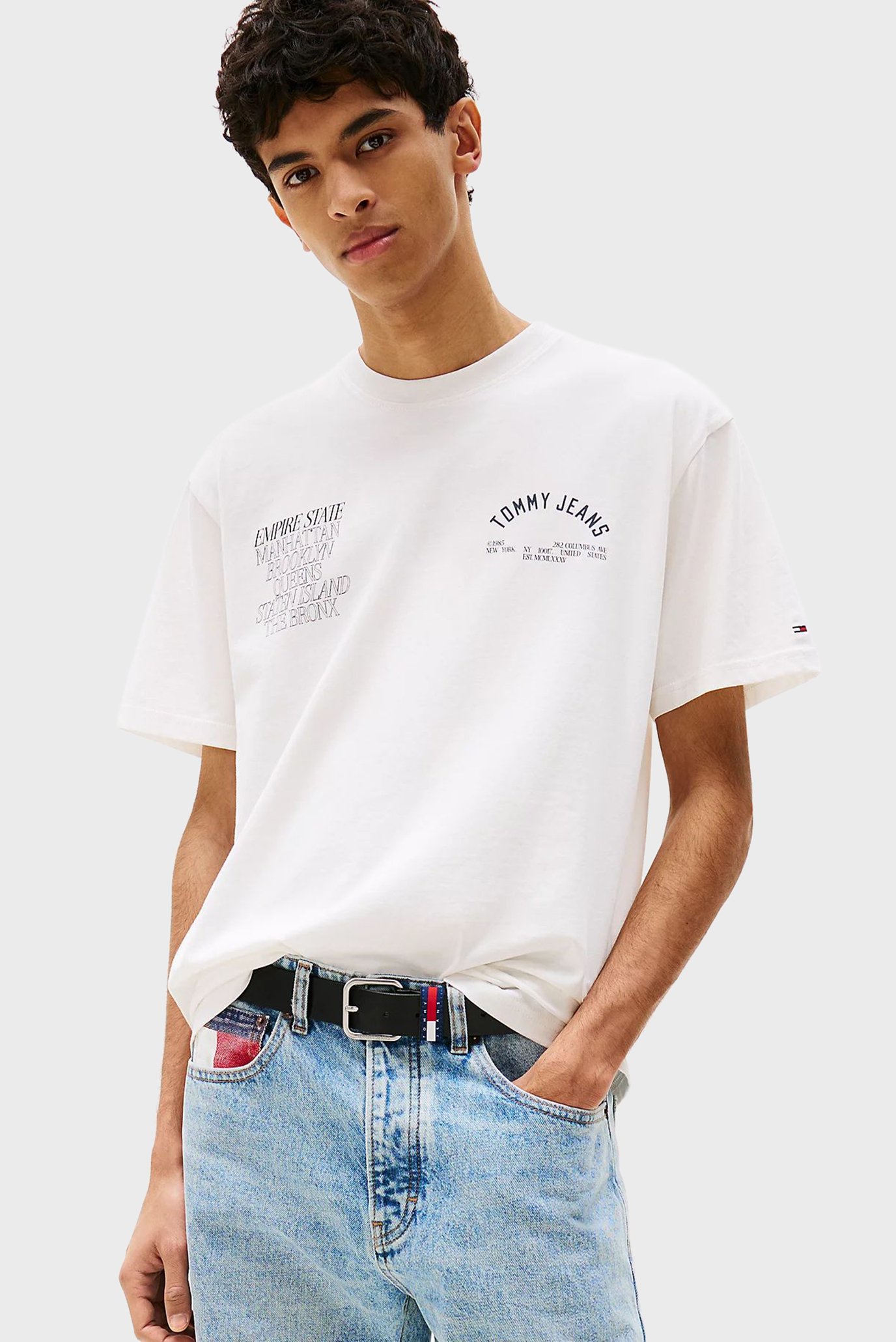 Мужская белая футболка RLX BOROUGHS Белый M Tommy Jeans DM0DM21592 Мужская белая футболка RLX BOROUGHS Белый M Tommy Jeans DM0DM21592
